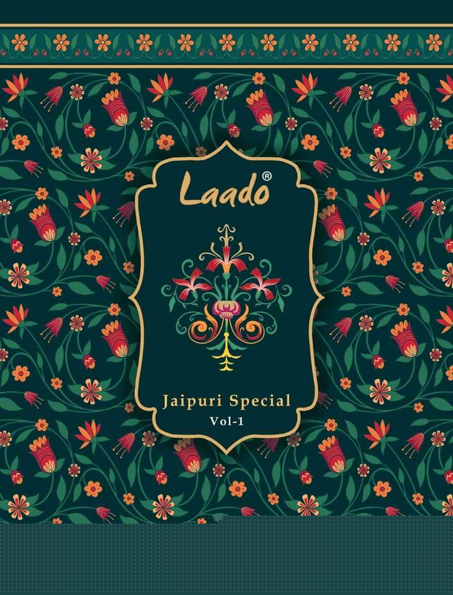 Jaipuri Special Vol-1 By Laado 1001 To 1010 Series Beautiful Festive Suits Colorful Stylish Fancy Casual Wear & Ethnic Wear Pure Cotton Print Dresses At Wholesale Price