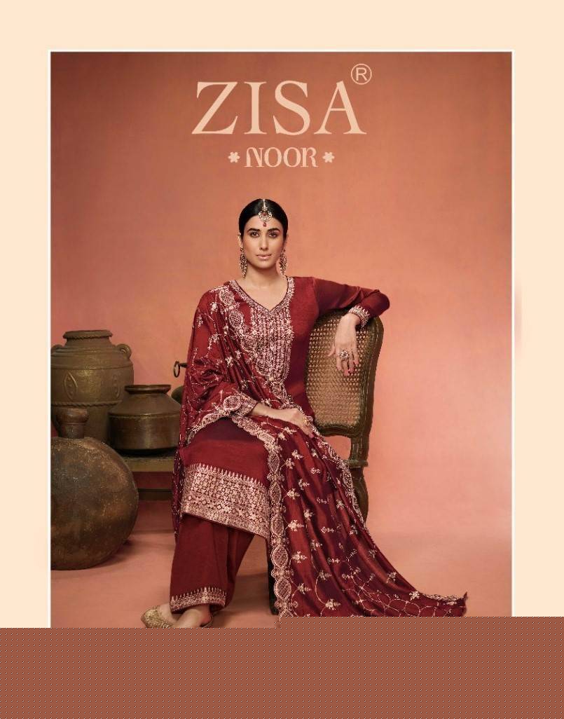 Noor By Zisa 14421 To 14426 Series Beautiful Festive Suits Colorful Stylish Fancy Casual Wear & Ethnic Wear Georgette Silk Dresses At Wholesale Price