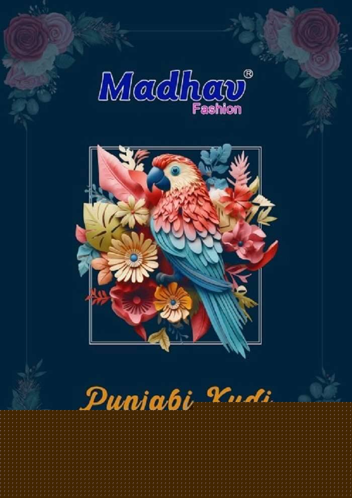 Punjabi Kudi Vol-12 By Madhav Fashion 12001 To 12010 Series Beautiful Festive Suits Colorful Stylish Fancy Casual Wear & Ethnic Wear Pure Cotton Print Dresses At Wholesale Price