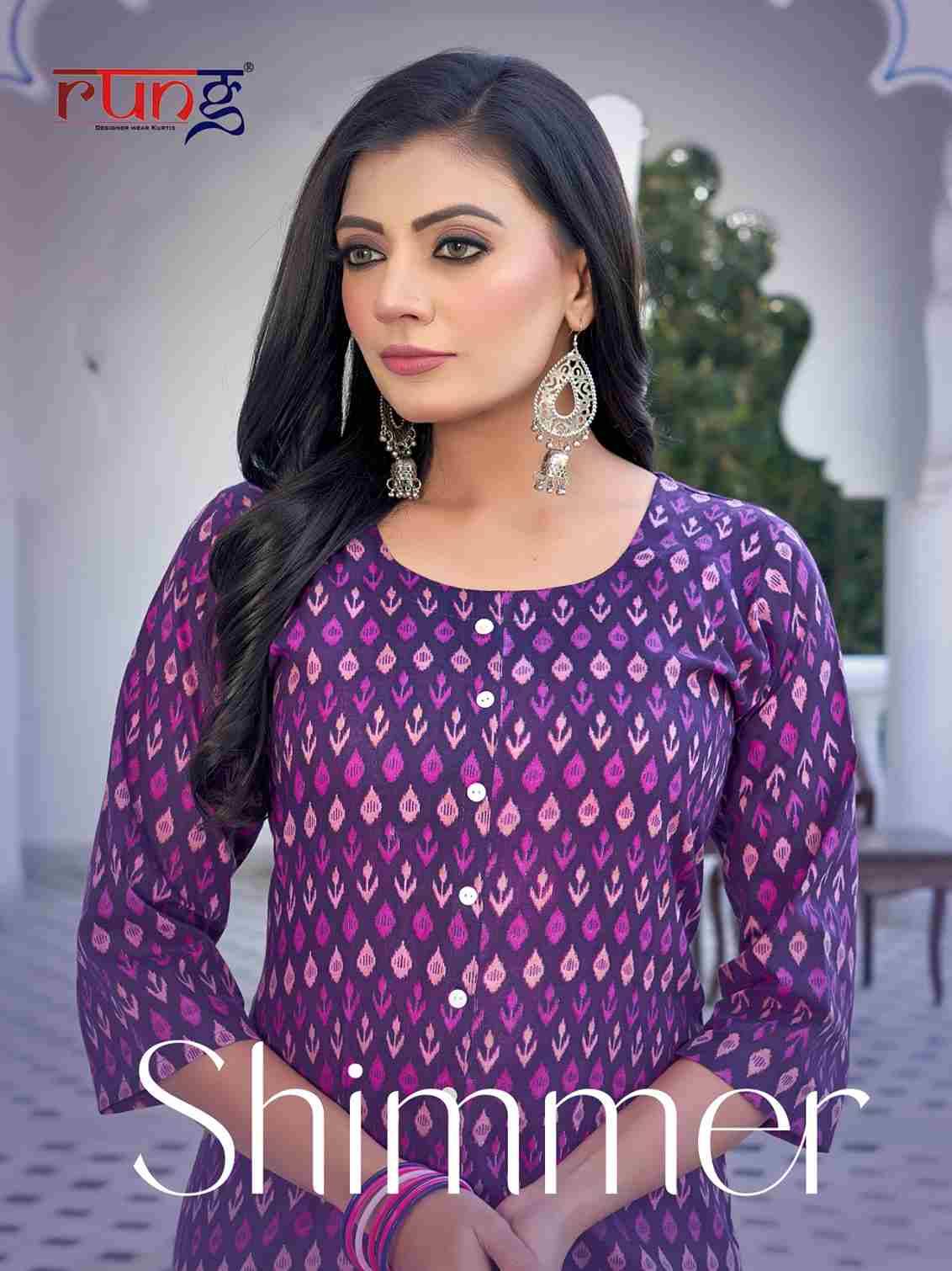 Shimmer By Rung 1001 To 1008 Series Designer Stylish Fancy Colorful Beautiful Party Wear & Ethnic Wear Collection Cotton Print Tops At Wholesale Price