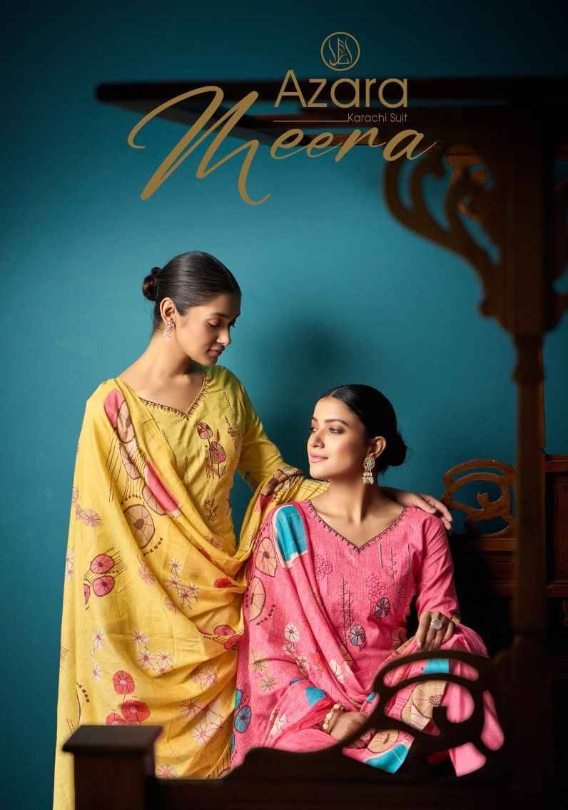 Meera By Radhika Fashion 68001 To 68008 Series Beautiful Festive Suits Stylish Fancy Colorful Casual Wear & Ethnic Wear Cambric Cotton Print Dresses At Wholesale Price