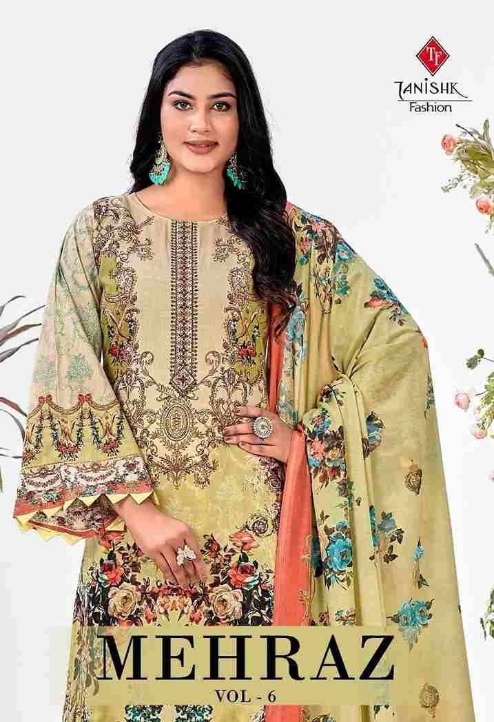 Mehraaz Vol-6 By Tanishk Fashion 72001 To 72008 Series Beautiful Festive Suits Colorful Stylish Fancy Casual Wear & Ethnic Wear Pure Cambric Cotton Print Dresses At Wholesale Price