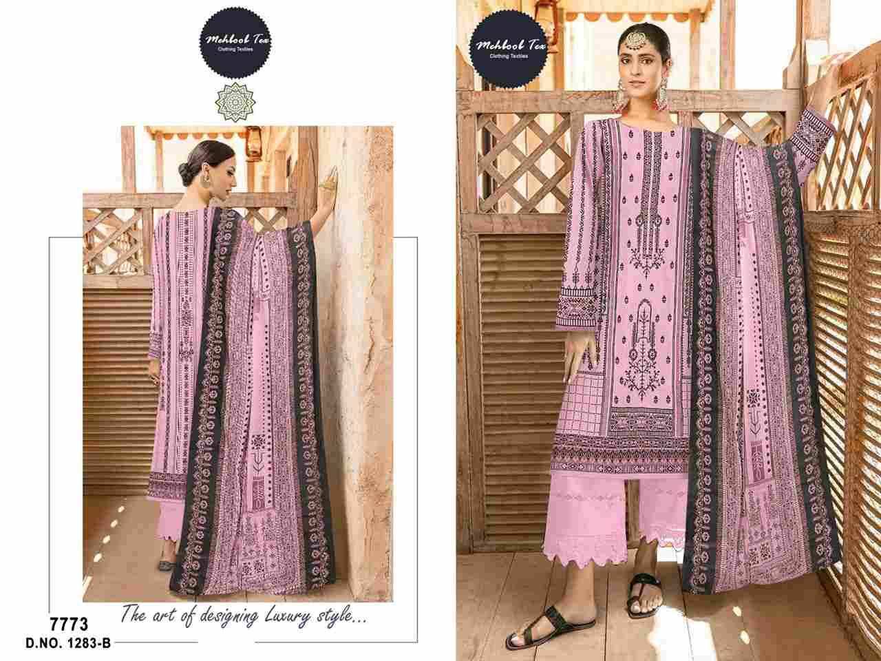 Mehboob Tex 1283 Colours By Mehboob Tex 1283-A To 1283-C Series Beautiful Festive Suits Colorful Stylish Fancy Casual Wear & Ethnic Wear Pure Cotton Embroidered Dresses At Wholesale Price
