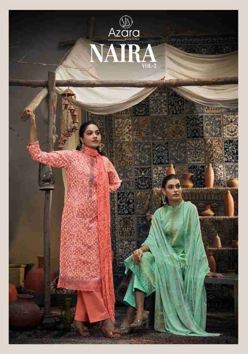 Naira Vol-3 By Radhika Fashion 84001 To 84006 Designer Festive Suits Collection Beautiful Stylish Fancy Colorful Party Wear & Occasional Wear Cotton Print With Work Dresses At Wholesale Price