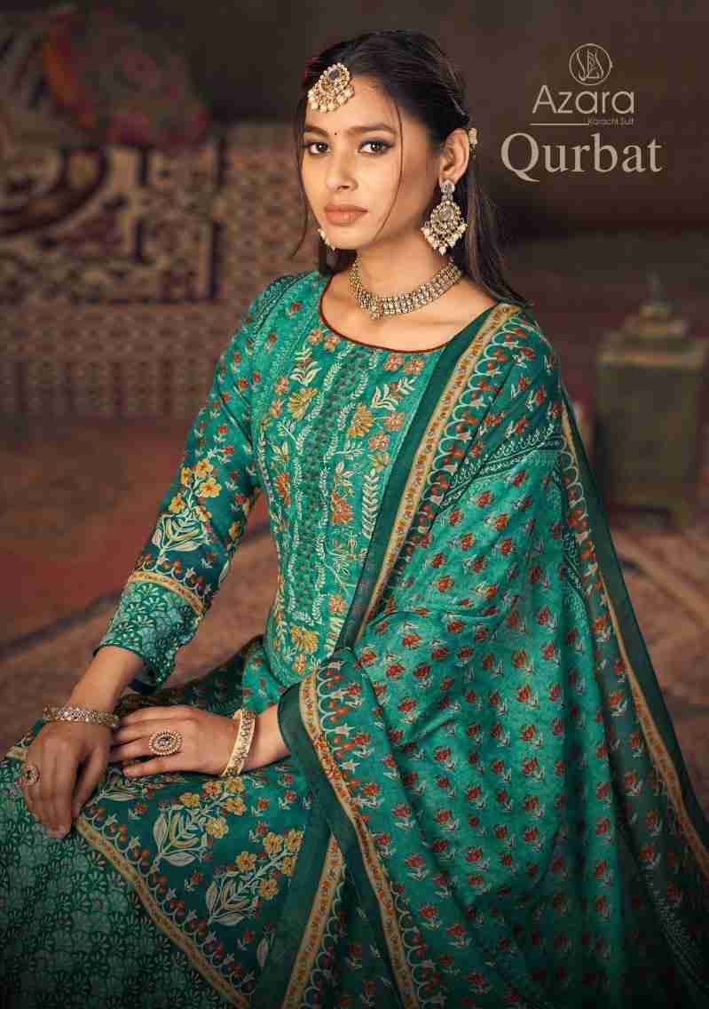 Qurbat By Radhika Fashion 86001 To 86005 Designer Festive Suits Collection Beautiful Stylish Fancy Colorful Party Wear & Occasional Wear Jam Cotton Print With Work Dresses At Wholesale Price