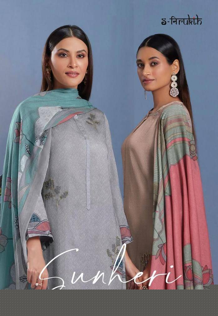 Sunheri By S-Nirukth Beautiful Festive Suits Colorful Stylish Fancy Casual Wear & Ethnic Wear Pure Cotton Lawn Print Dresses At Wholesale Price