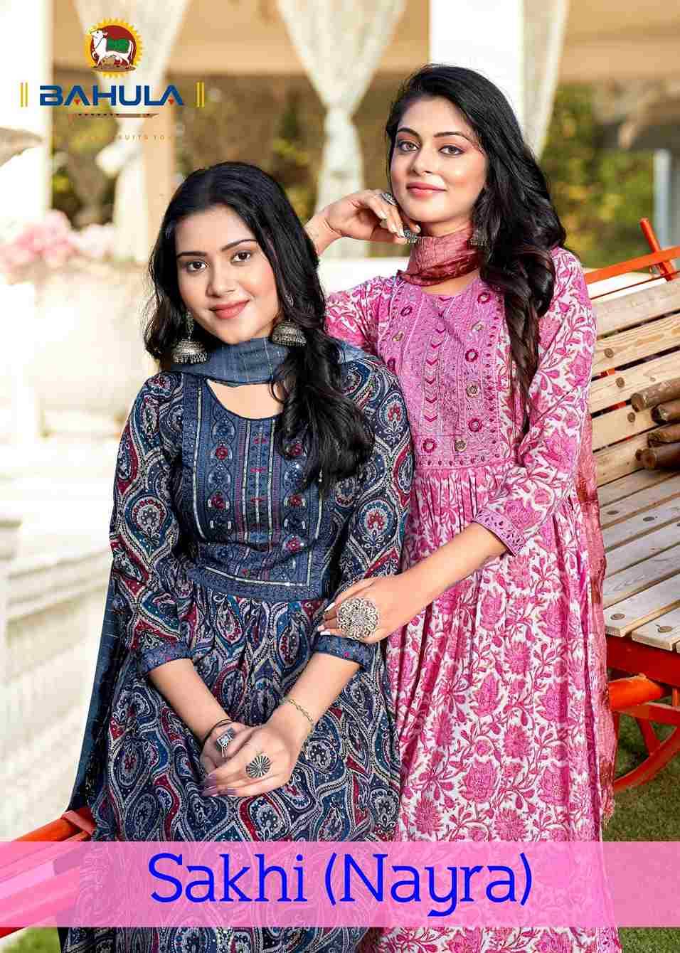 Sakhi By Bahula 1001 To 1007 Series Indian Traditional Wear Collection Beautiful Stylish Fancy Colorful Party Wear & Wear Rayon Dress At Wholesale Price