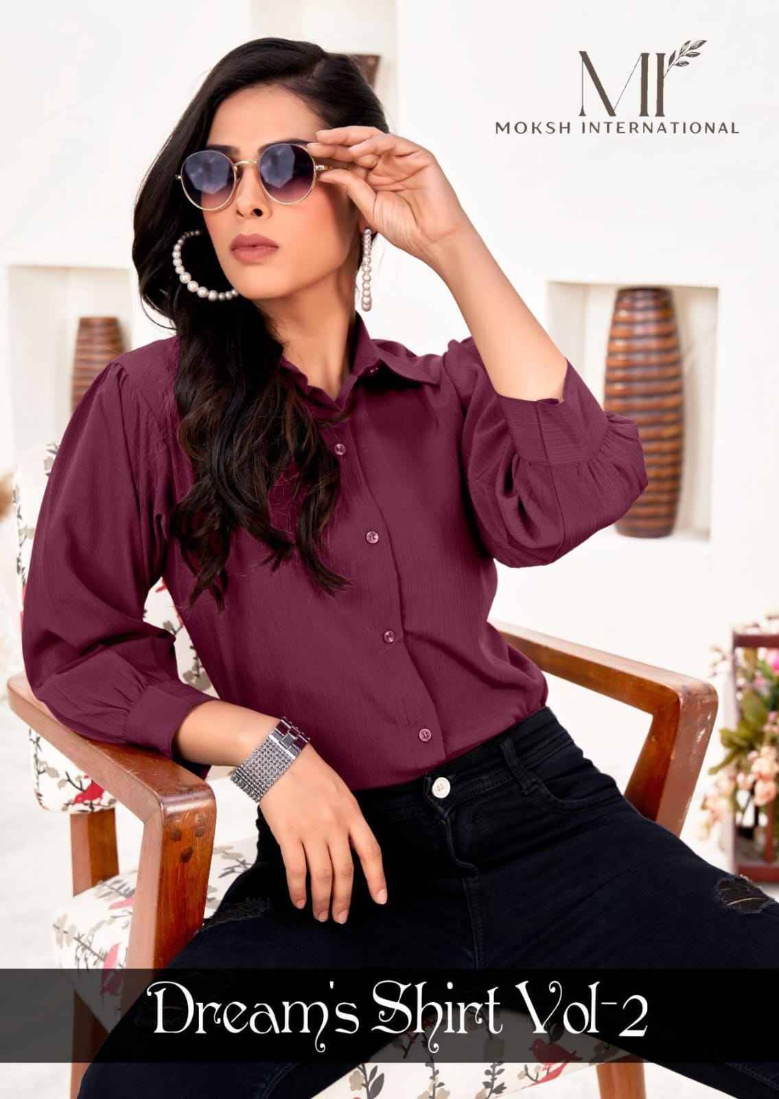 Dreams Shirt Vol-2 By Moksh International 2158 To 2162 Series Designer Stylish Fancy Colorful Beautiful Party Wear & Ethnic Wear Collection Cotton Print Tops At Wholesale Price