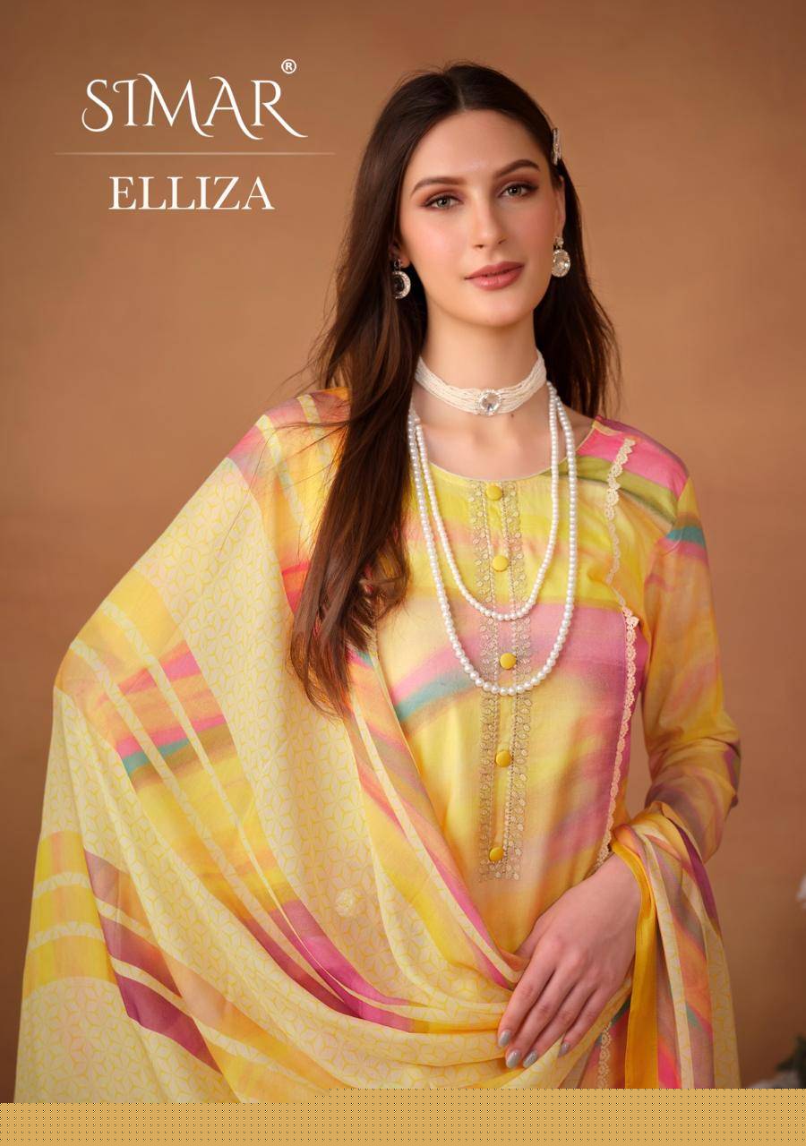 Elliza By Glossy 3540-A To 3540-D Series Beautiful Festive Suits Colorful Stylish Fancy Casual Wear & Ethnic Wear Pure Lawn Cotton Dresses At Wholesale Price