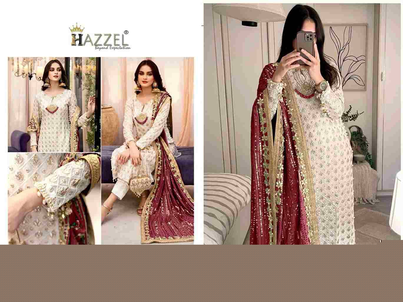 Hazzel 088 Colours By Hazzel 088-A To 088-F Series Pakistani Suits Collection Beautiful Stylish Fancy Colorful Party Wear & Occasional Wear Faux Georgette Dresses At Wholesale Price