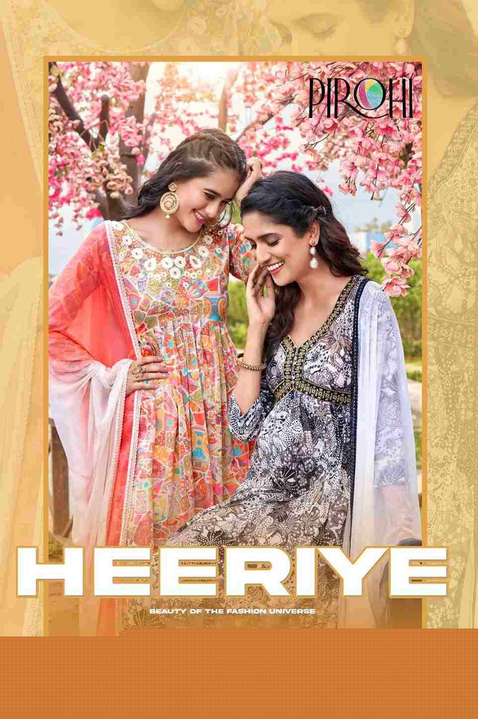Heeriye By Pirohi 1001 To 1004 Series Festive Suits Beautiful Fancy Colorful Stylish Party Wear & Occasional Wear Mal Cotton Print Dresses At Wholesale Price