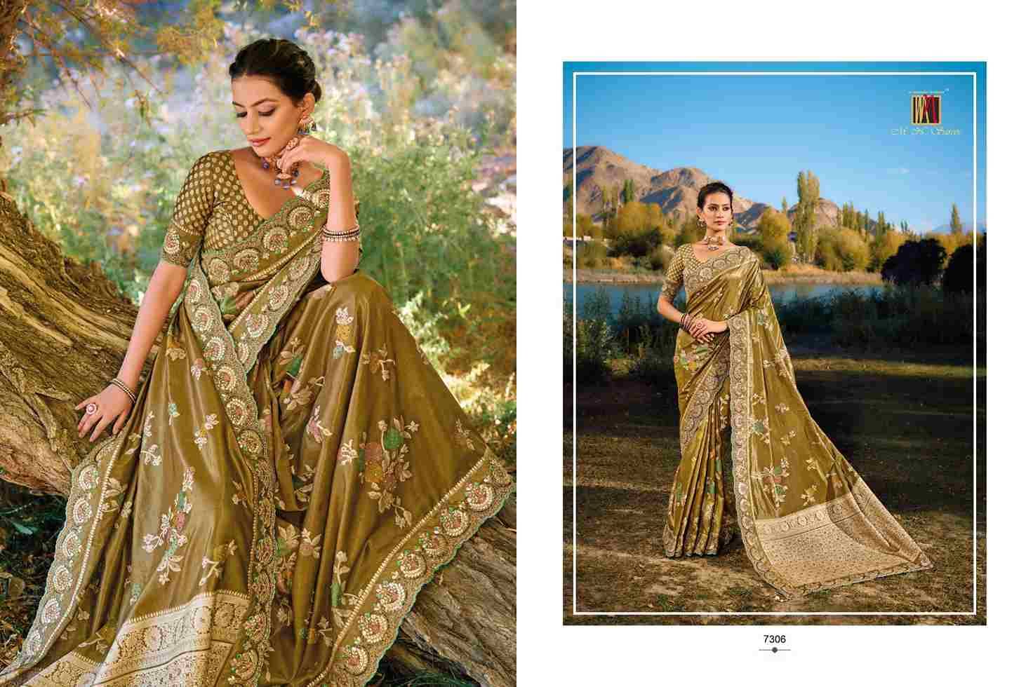 Kacchi Banarasi By M.N. Sarees 7305 To 7310 Series Indian Traditional Wear Collection Beautiful Stylish Fancy Colorful Party Wear & Occasional Wear Banarasi Silk Sarees At Wholesale Price