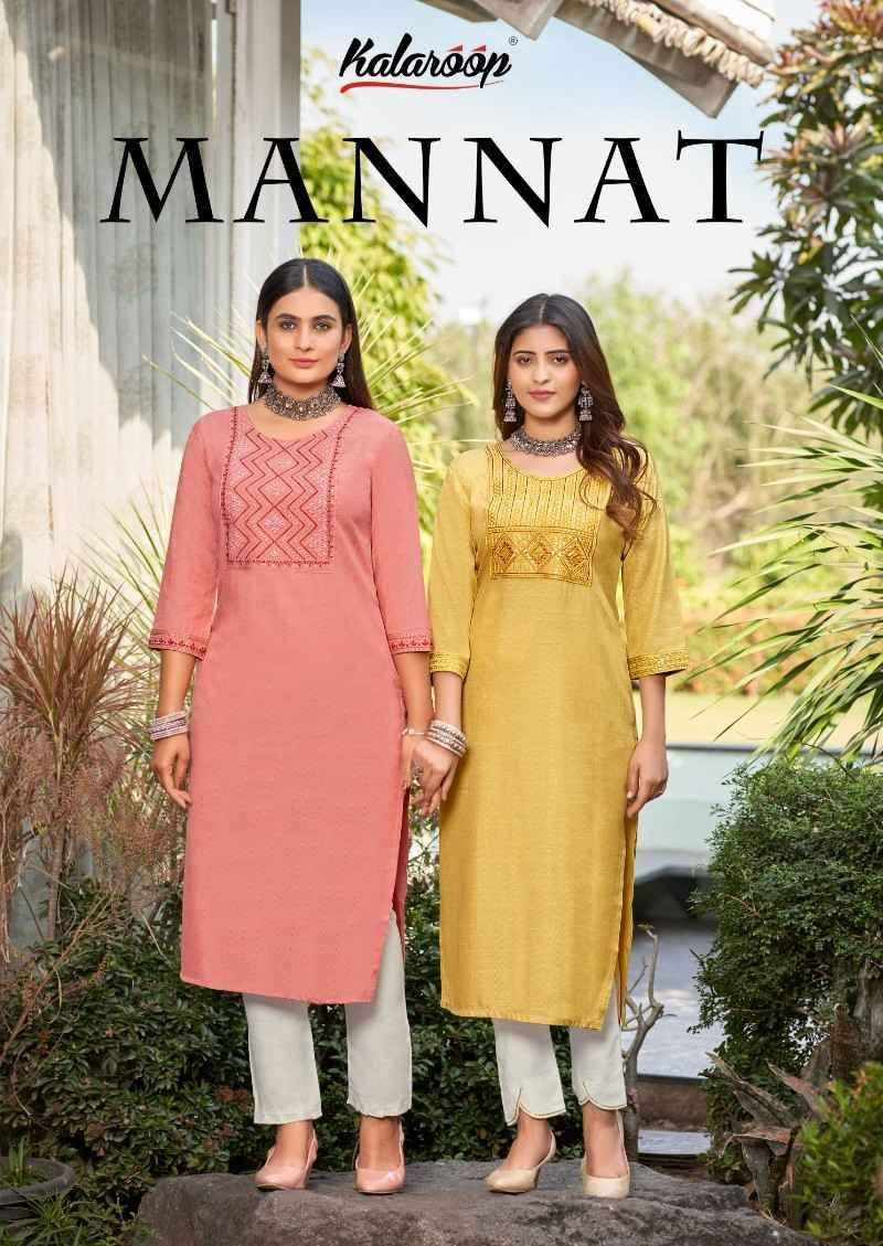 Mannat By Kalaroop 13895 To 13898 Series Designer Stylish Fancy Colorful Beautiful Party Wear & Ethnic Wear Collection Heavy Rayon Kurtis At Wholesale Price