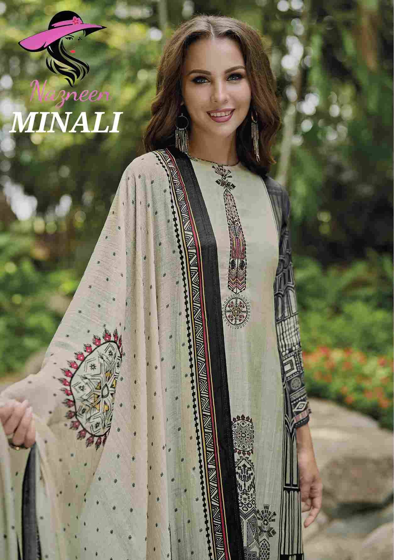 Minali By Nazneen 1706 To 1711 Series Beautiful Festive Suits Stylish Fancy Colorful Casual Wear & Ethnic Wear Pure Viscose Muslin Print Dresses At Wholesale Price