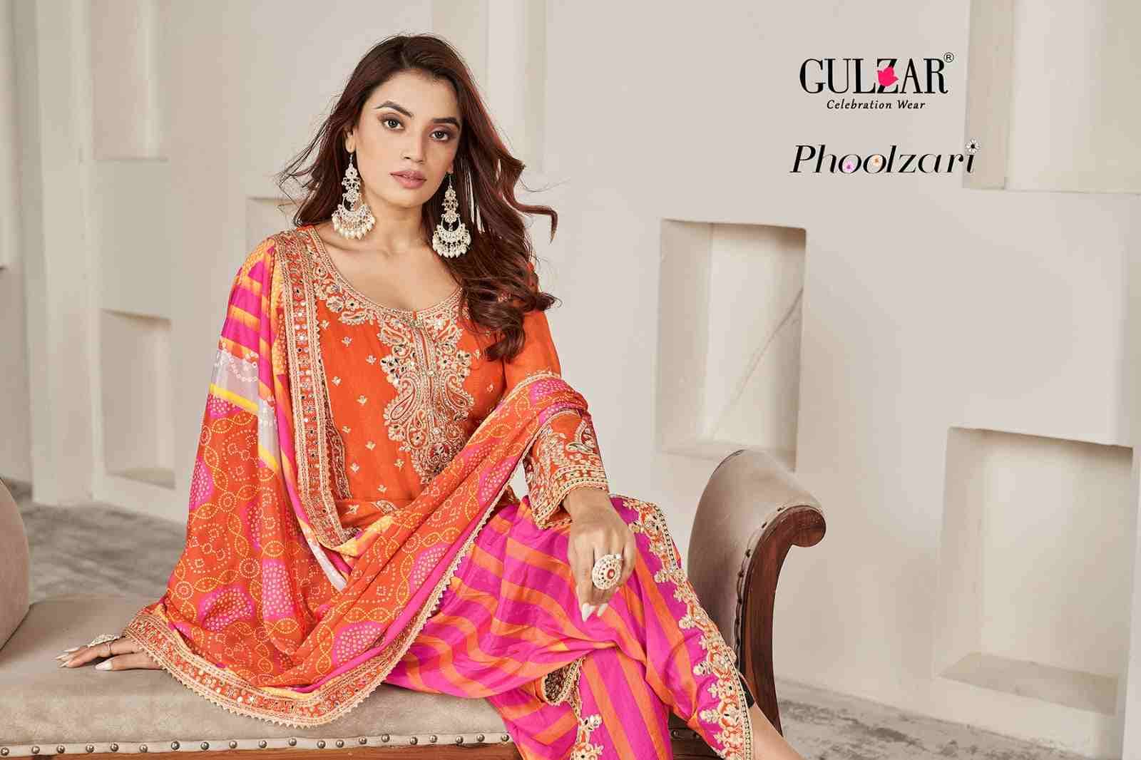 Phoolzari By Gulzar 2081 To 2084 Series Beautiful Festive Suits Colorful Stylish Fancy Casual Wear & Ethnic Wear Chinnon Dresses At Wholesale Price