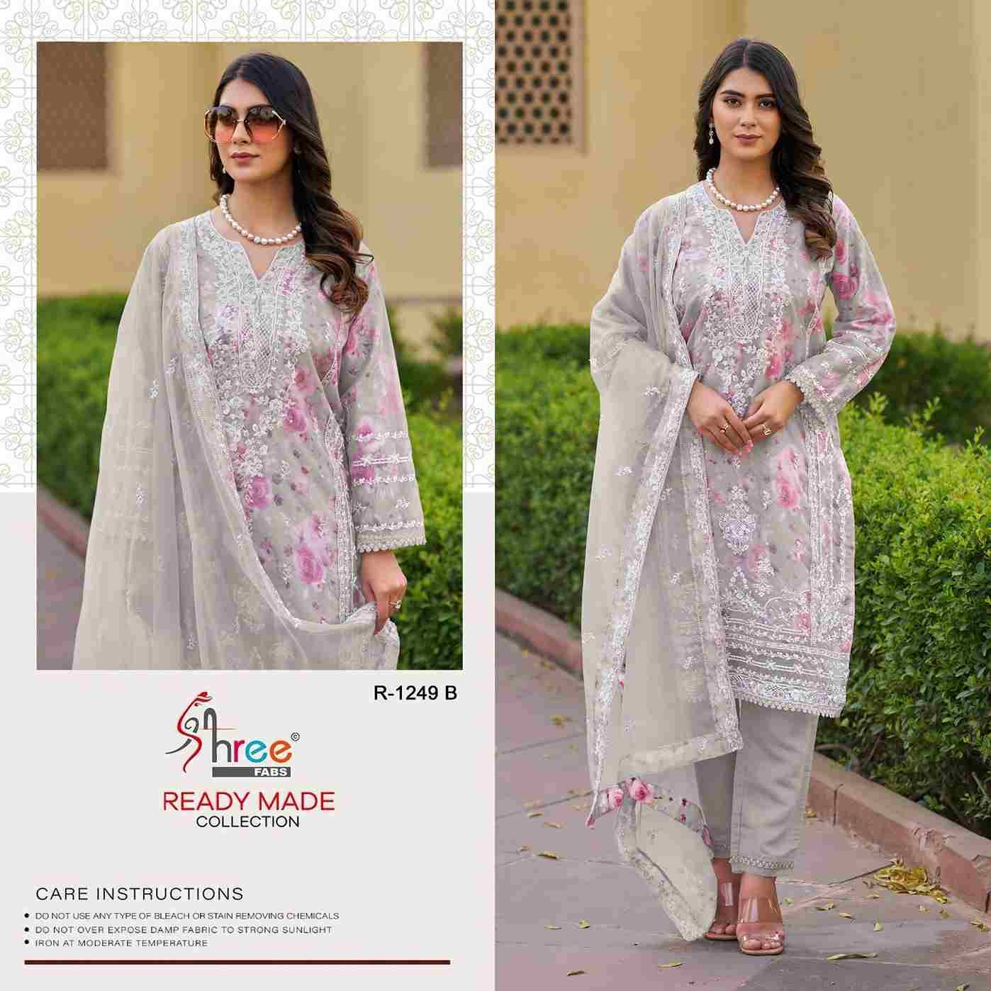 Shree Fabs Hit Design R-1249 Colours By Shree Fabs R-1249-A To R-1249-D Series Beautiful Pakistani Suits Stylish Fancy Colorful Party Wear & Occasional Wear Organza Embroidered Dresses At Wholesale Price