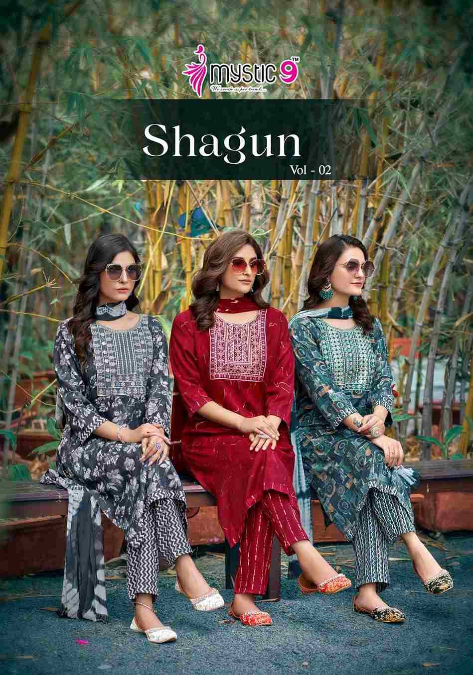 Shagun Vol-2 By Mystic 9 2001 To 2008 Series Beautiful Festive Suits Colorful Stylish Fancy Casual Wear & Ethnic Wear Rayon Print Dresses At Wholesale Price