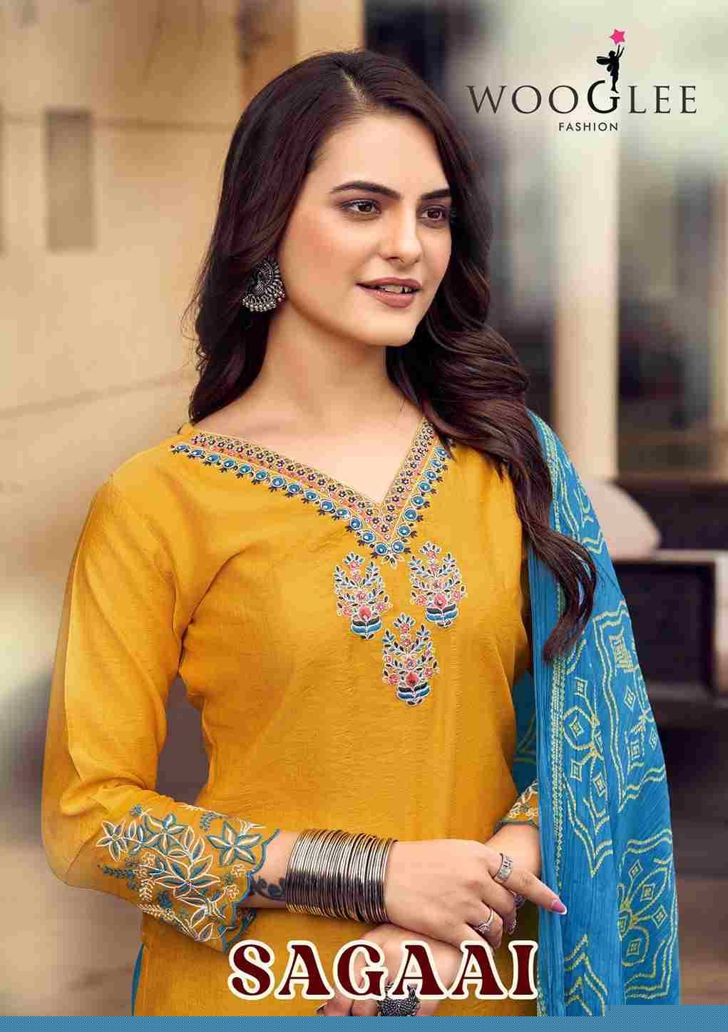 Sagaai By Wooglee 2001 To 2006 Series Festive Suits Beautiful Fancy Colorful Stylish Party Wear & Occasional Wear Viscose Dresses At Wholesale Price