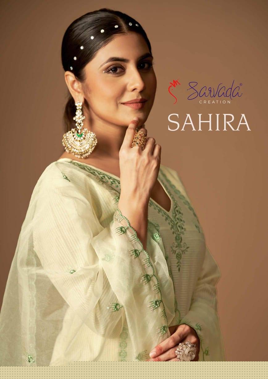 Sahira By Sarvada Creation 1001 To 1006 Series Beautiful Suits Colorful Stylish Fancy Casual Wear & Ethnic Wear Cambric Cotton Dresses At Wholesale Price