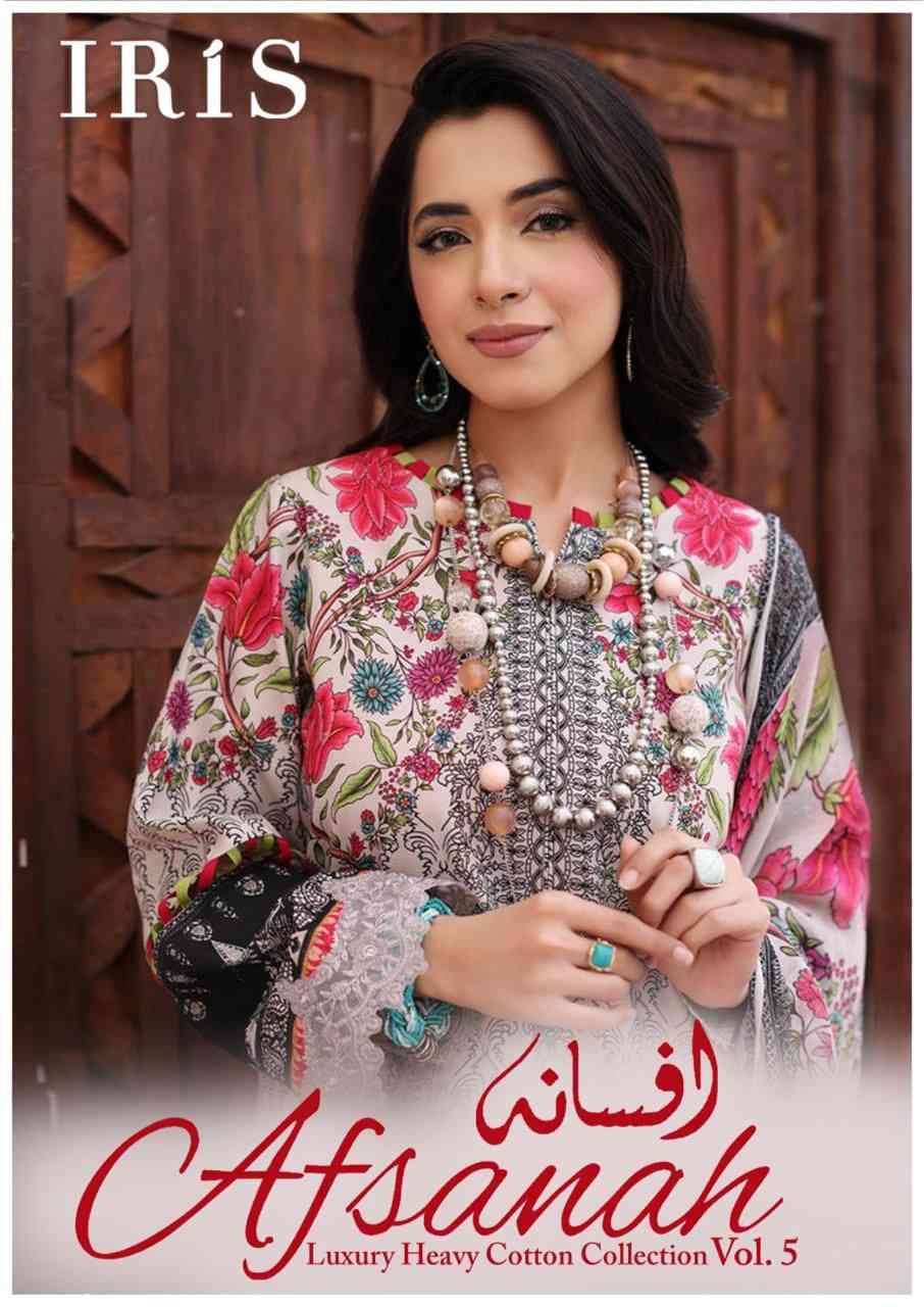 Afsanah Vol-5 By Iris 1041 To 1050 Series Designer Festive Suits Beautiful Stylish Fancy Colorful Party Wear & Occasional Wear Pure Cotton Print Dresses At Wholesale Price