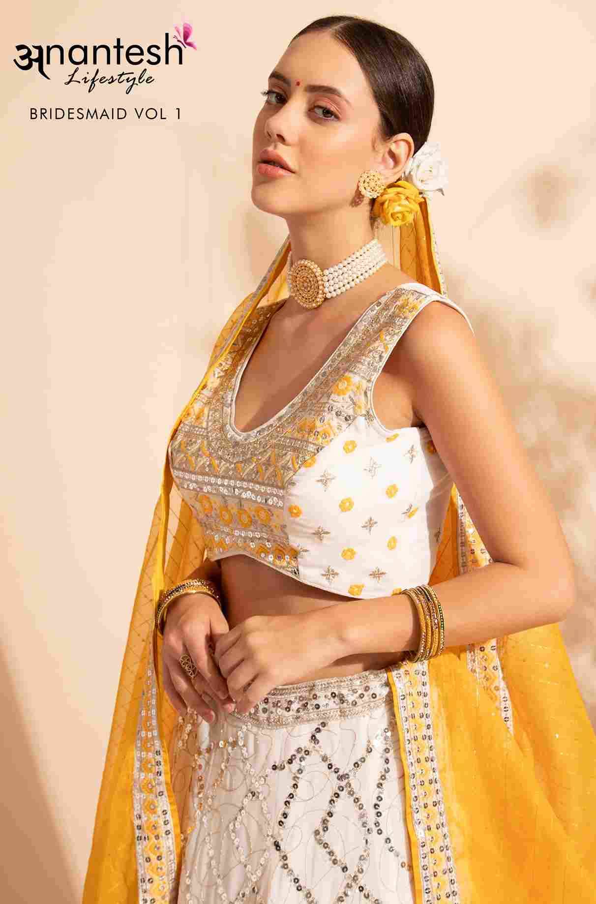 Bridesmaid Vol-1 By Anantesh 11001 To 11008 Series Beautiful Colorful Fancy Wedding Collection Occasional Wear & Party Wear Pure Georgette/Organza/Net Lehengas At Wholesale Price