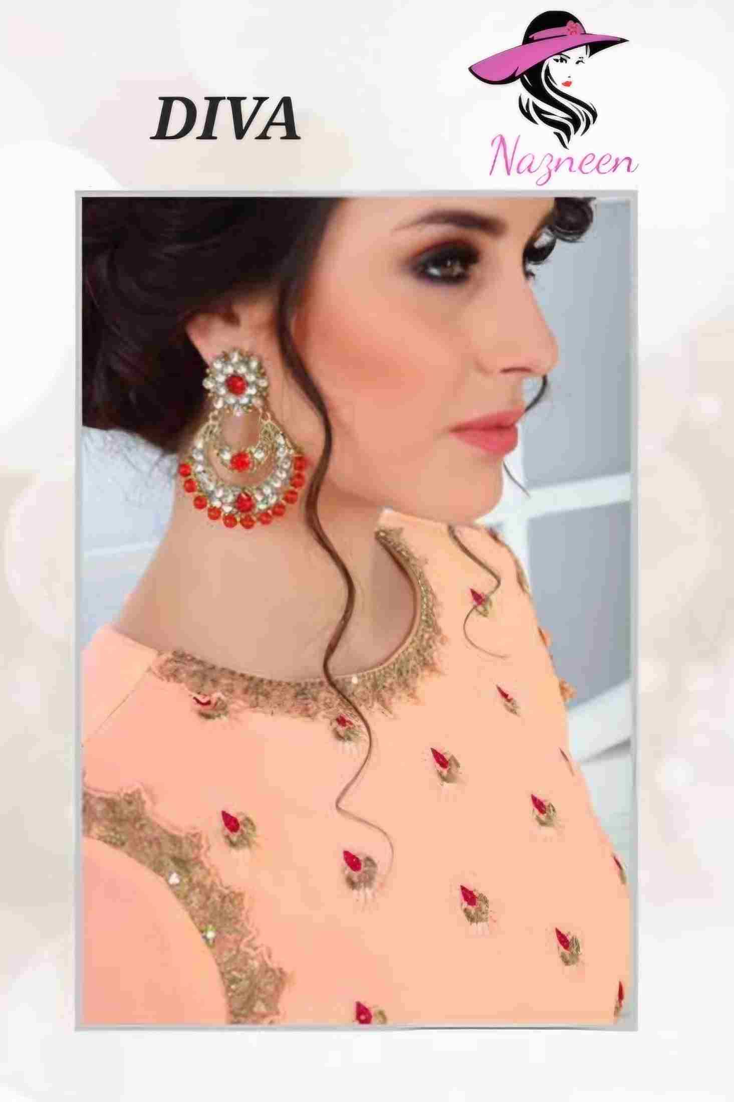 Diva By Nazneen 1714 To 1715 Series Beautiful Suits Colorful Stylish Fancy Casual Wear & Ethnic Wear Georgette Dresses At Wholesale Price