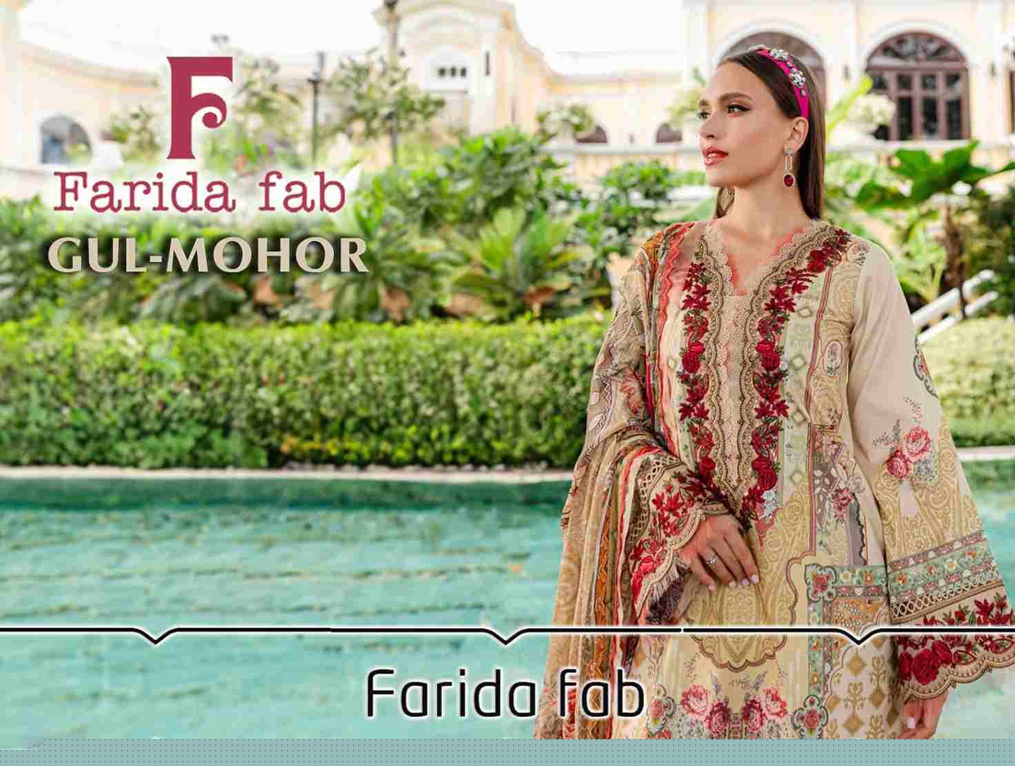 Gul-Mohor By Farida Fab 1001 To 1006 Series Beautiful Festive Suits Stylish Fancy Colorful Casual Wear & Ethnic Wear Pure Cotton Print Dresses At Wholesale Price