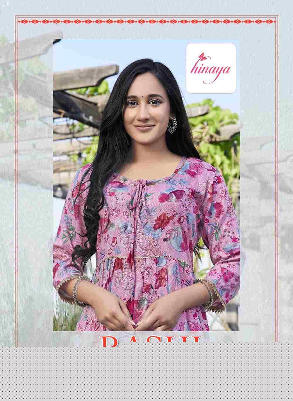 Rashi Vol-16 By Hinaya 16001 To 16004 Series Designer Stylish Fancy Colorful Beautiful Party Wear & Ethnic Wear Collection Rayon With Work Kurtis At Wholesale Price
