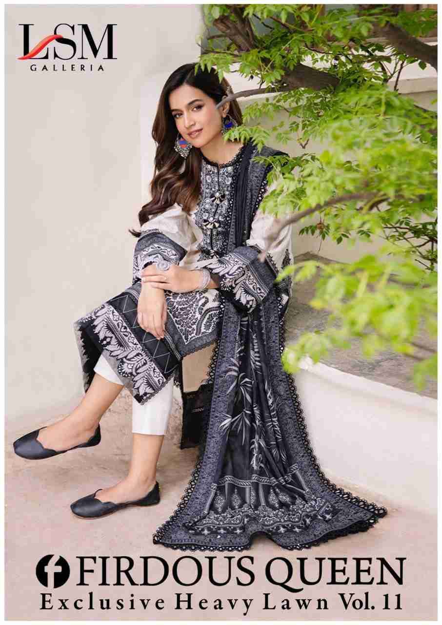 Firdous Queen Vol-11 By Lsm Galleria 111 To 116 Series Beautiful Stylish Festive Suits Fancy Colorful Casual Wear & Ethnic Wear & Ready To Wear Pure Lawn Print Dresses At Wholesale Price