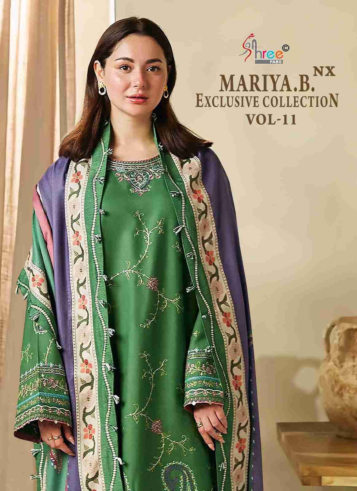 Mariya.B. Exclusive Collection Vol-11 Nx By Shree Fabs Beautiful Pakistani Suits Colorful Stylish Fancy Casual Wear & Ethnic Wear Pure Rayon Cotton With Embroidered Dresses At Wholesale Price