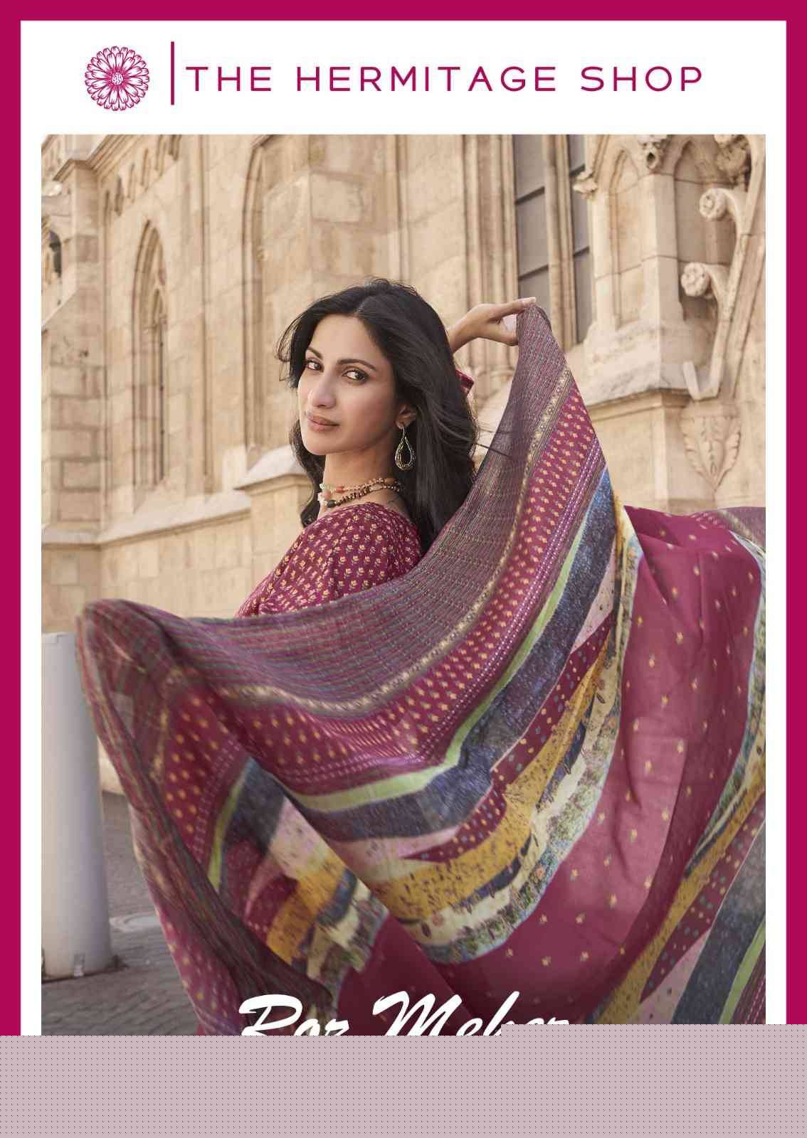 Roz Meher By The Hermitage Shop 8000 To 8005 Series Beautiful Festive Suits Stylish Fancy Colorful Casual Wear & Ethnic Wear Pure Lawn Print Dresses At Wholesale Price