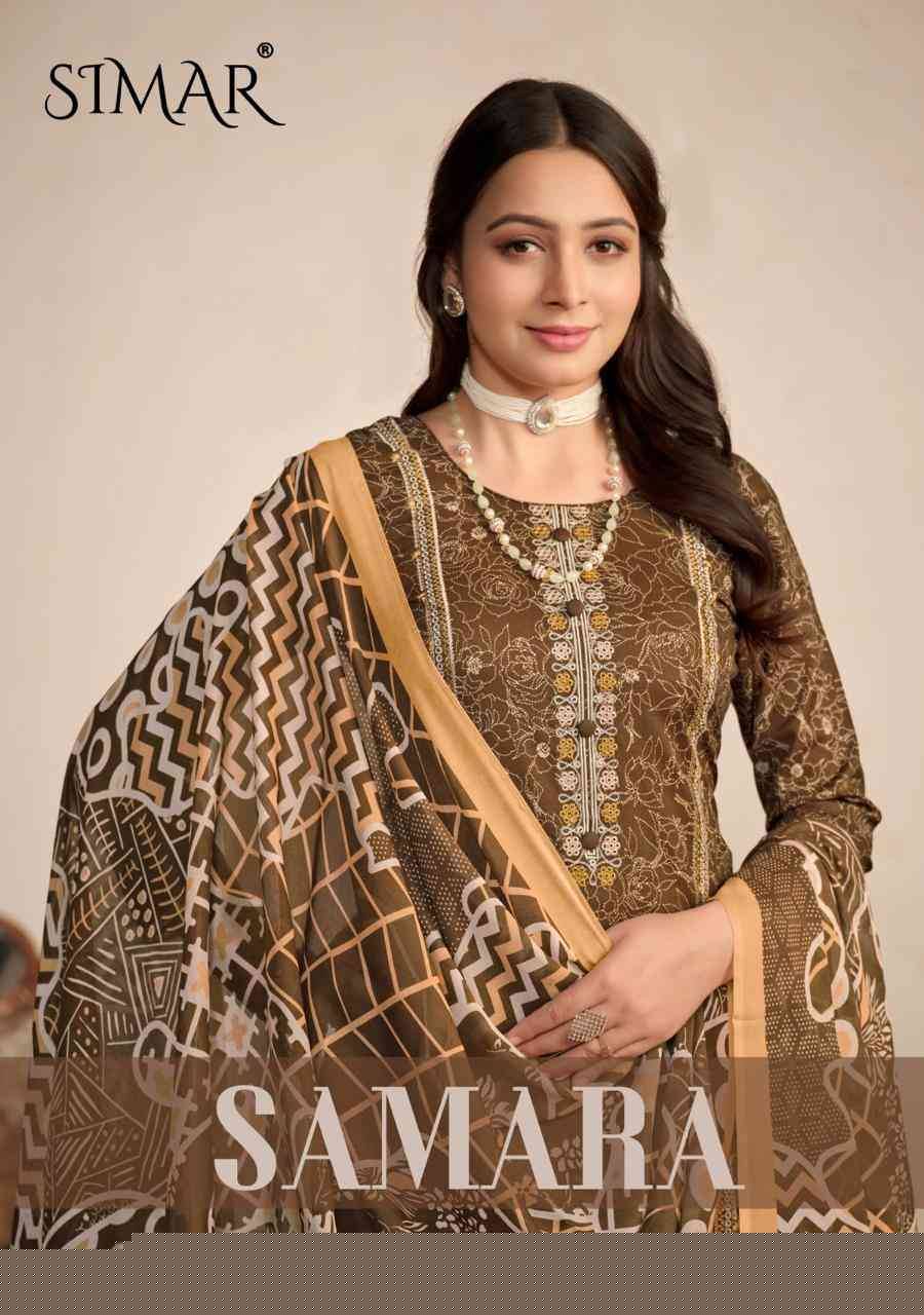 Samara By Glossy 3539-A To 3539-D Series Beautiful Festive Suits Colorful Stylish Fancy Casual Wear & Ethnic Wear Pure Lawn Cotton Dresses At Wholesale Price