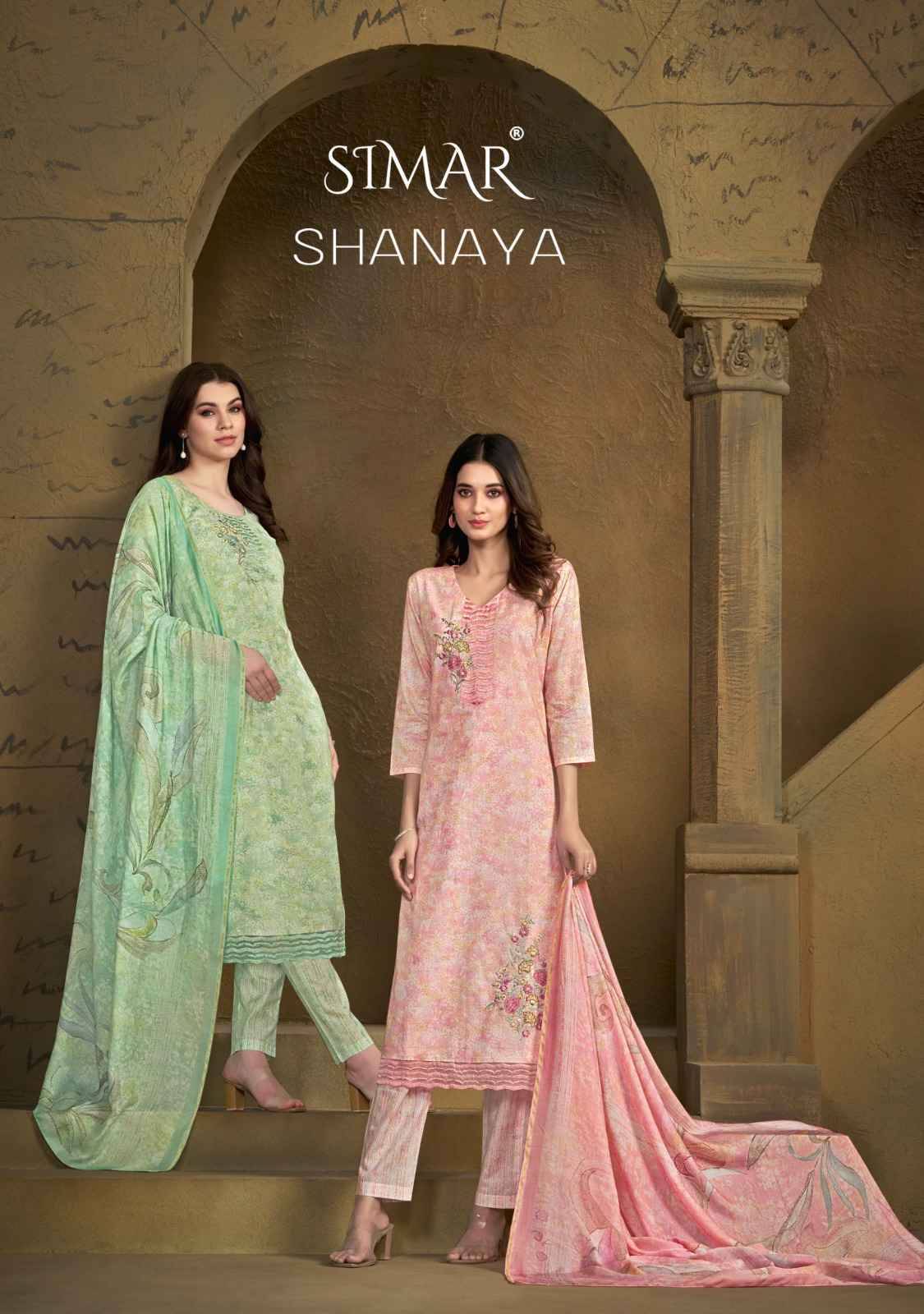 Shanaya By Glossy 5007-A To 5007-D Series Beautiful Festive Suits Colorful Stylish Fancy Casual Wear & Ethnic Wear Pure Lawn Cotton Dresses At Wholesale Price