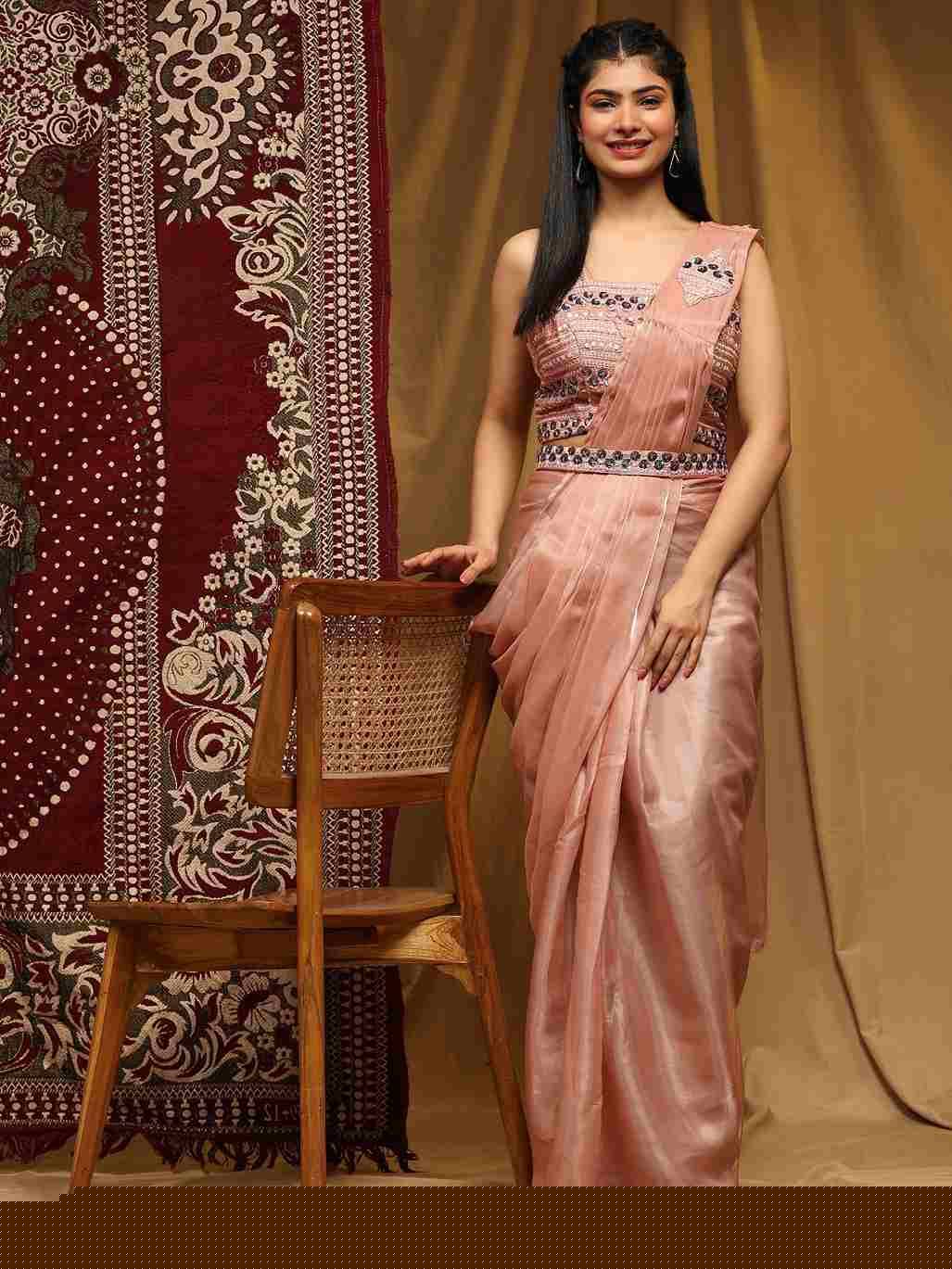 A-276 By Amoha Trendz 276-A To 276-C Series Indian Traditional Beautiful Stylish Designer Banarasi Silk Jacquard Embroidered Party Wear Organza Sarees At Wholesale Price