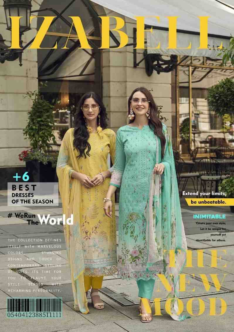 Izabell By Kesar 41001 To 41006 Series Beautiful Festive Suits Stylish Fancy Colorful Casual Wear & Ethnic Wear Pure Linen Print Dresses At Wholesale Price