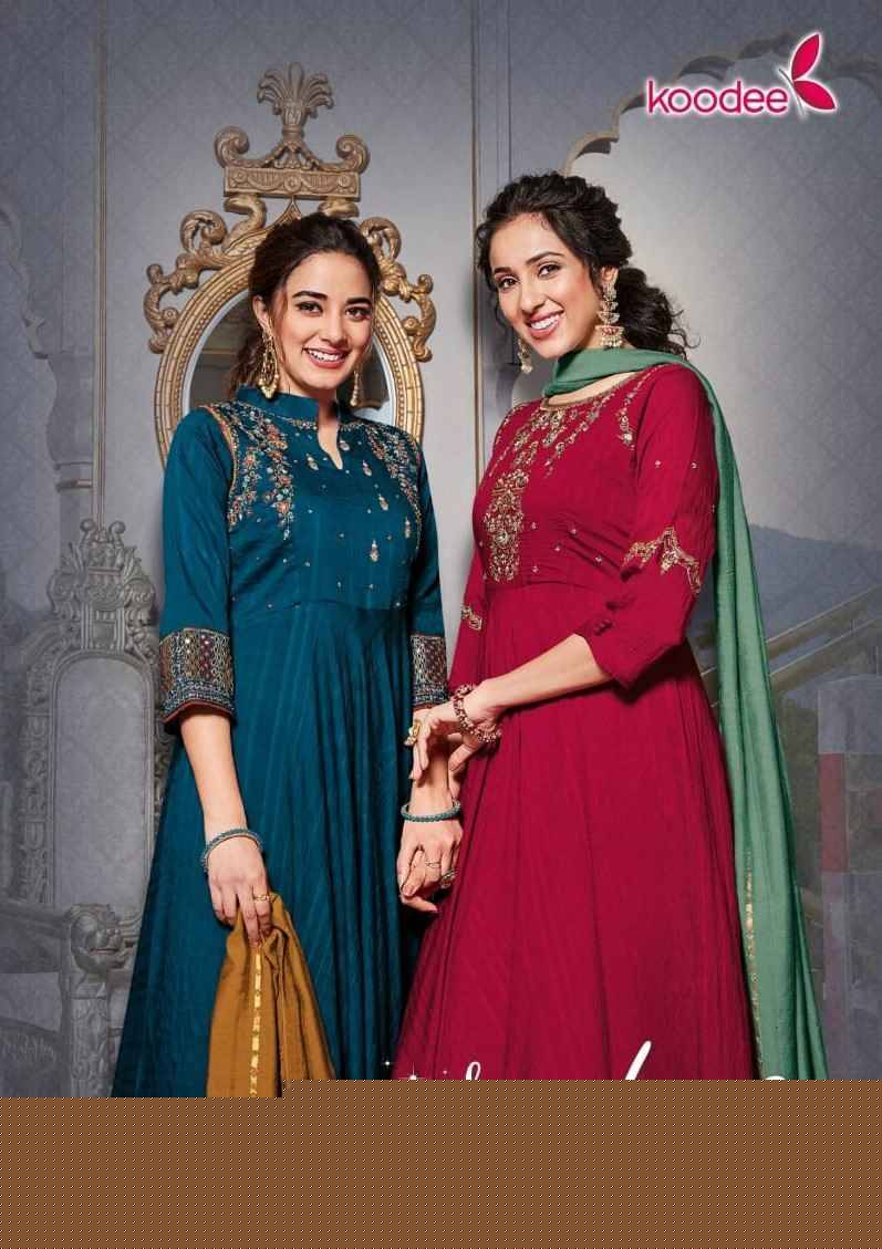 Sundra Vol-3 By Koodee 6079 To 6084 Series Beautiful Stylish Fancy Colorful Casual Wear & Ethnic Wear Viscose Gowns With Dupatta At Wholesale Price