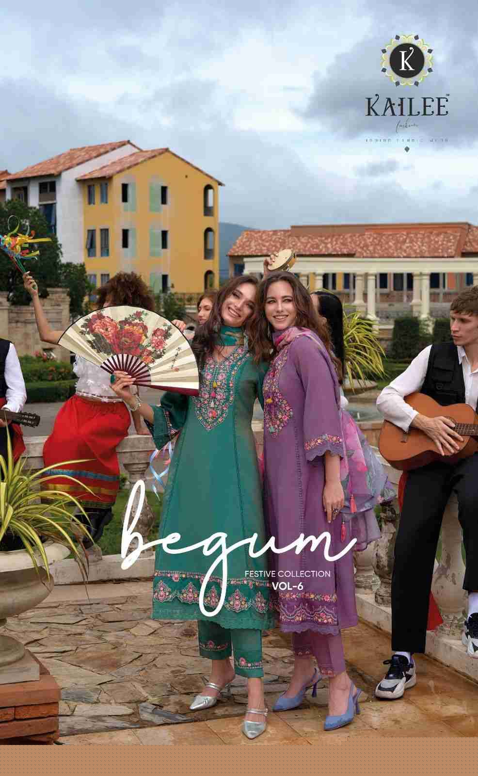 Begum Vol-6 By Kailee 42727 To 42734 Series Festive Suits Beautiful Fancy Colorful Stylish Party Wear & Occasional Wear Pure Viscose Silk With Work Dresses At Wholesale Price