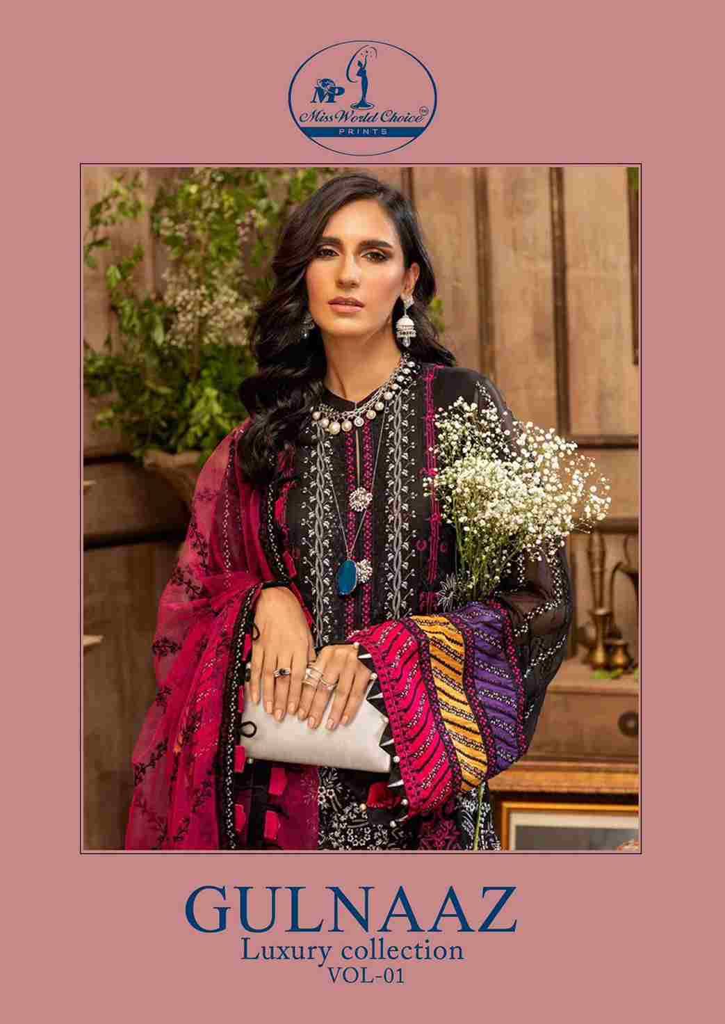 Gulnaaz Vol-1 By Miss World Choice 1001 To 1006 Series Beautiful Festive Suits Colorful Stylish Fancy Casual Wear & Ethnic Wear Pure Cotton Embroidered Dresses At Wholesale Price