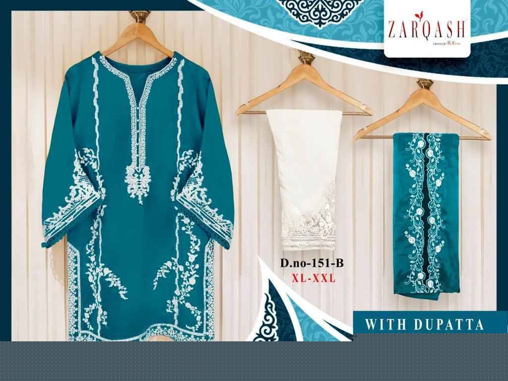 Zarqash Hit Design Z-151 Colours By Zarqash Z-151-A To Z-151-E Series Designer Festive Pakistani Suits Collection Beautiful Stylish Fancy Colorful Party Wear & Occasional Wear Heavy Georgette Embroidered Dresses At Wholesale Price