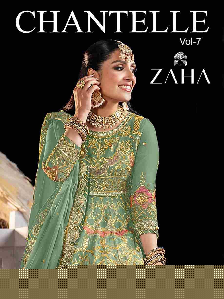 Chantelle Vol-7 By Zaha 10347-A To 10347-B Series Designer Pakistani Suits Beautiful Fancy Stylish Colorful Party Wear & Occasional Wear Net With Embroidery Dresses At Wholesale Price