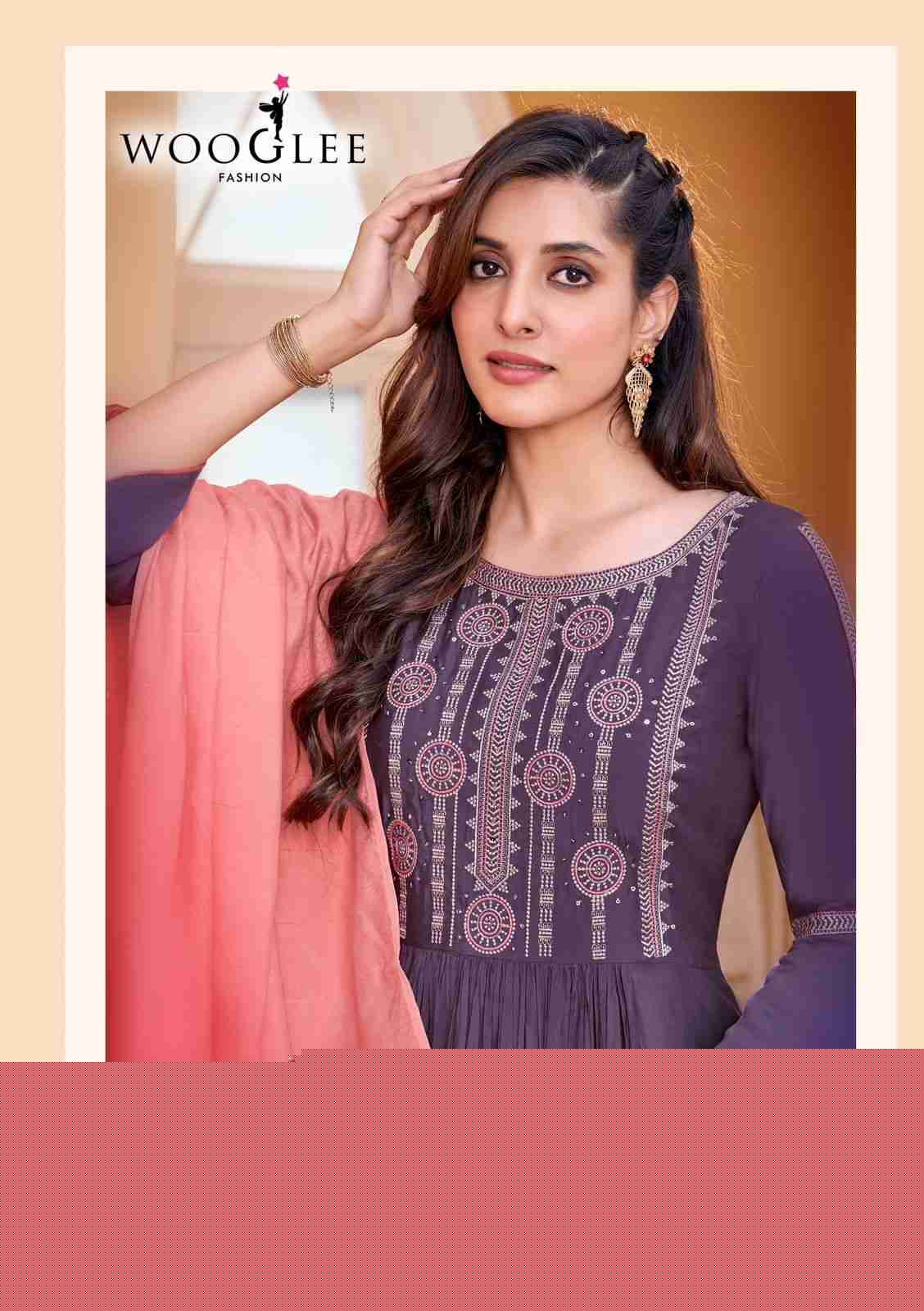 Coral Vol-2 By Wooglee 1007 To 1012 Series Beautiful Stylish Fancy Colorful Casual Wear & Ethnic Wear Collection Rayon With Work Dresses At Wholesale Price