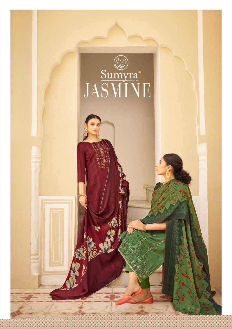 Jasmine By Sumyra 75001 To 75006 Series Beautiful Festive Suits Stylish Fancy Colorful Casual Wear & Ethnic Wear Pure Pashmina Print Dresses At Wholesale Price
