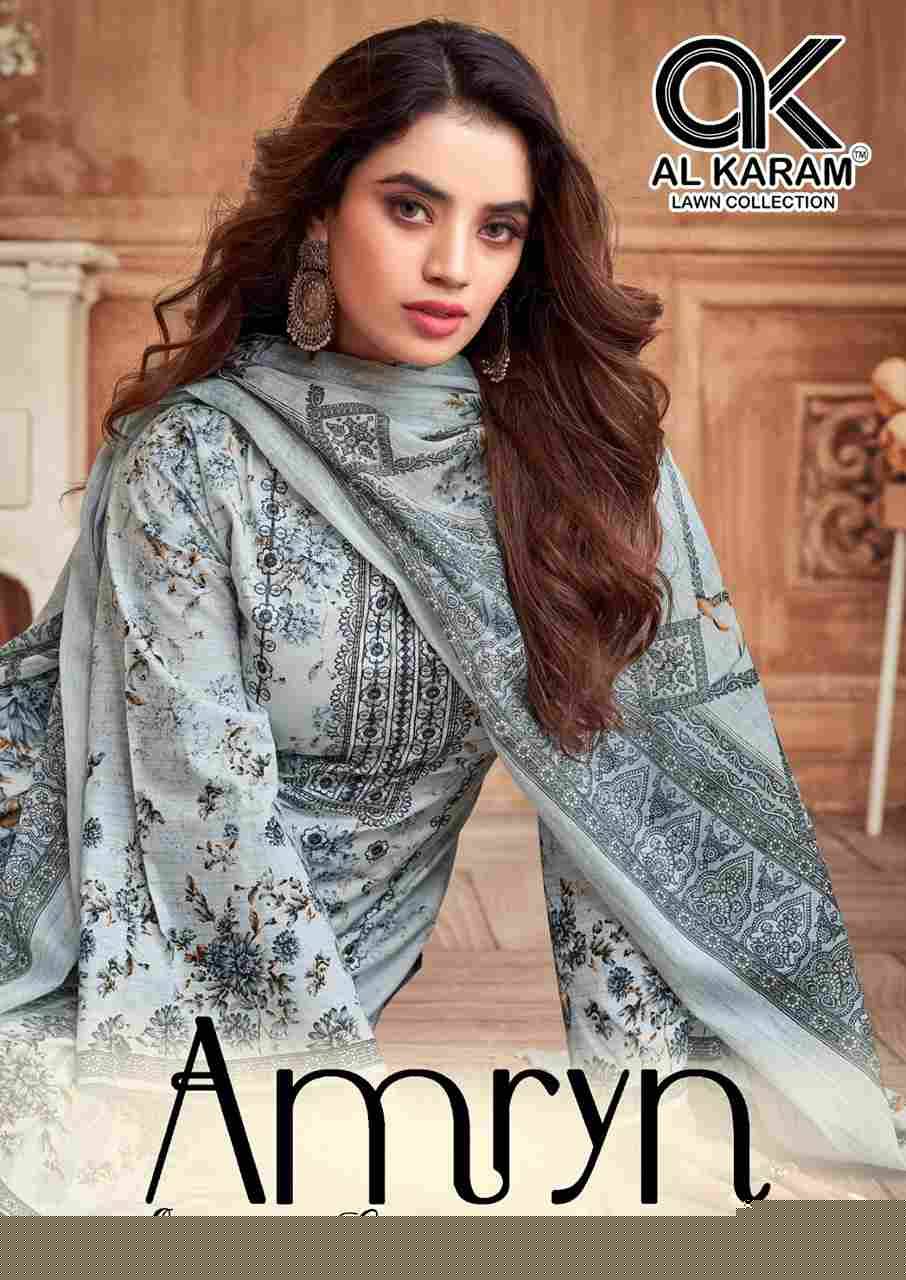 Amryn By Al Karam Lawn Collection 4001 To 4006 Series Beautiful Pakistani Suits Stylish Fancy Colorful Casual Wear & Ethnic Wear Pure Lawn Dresses At Wholesale Price