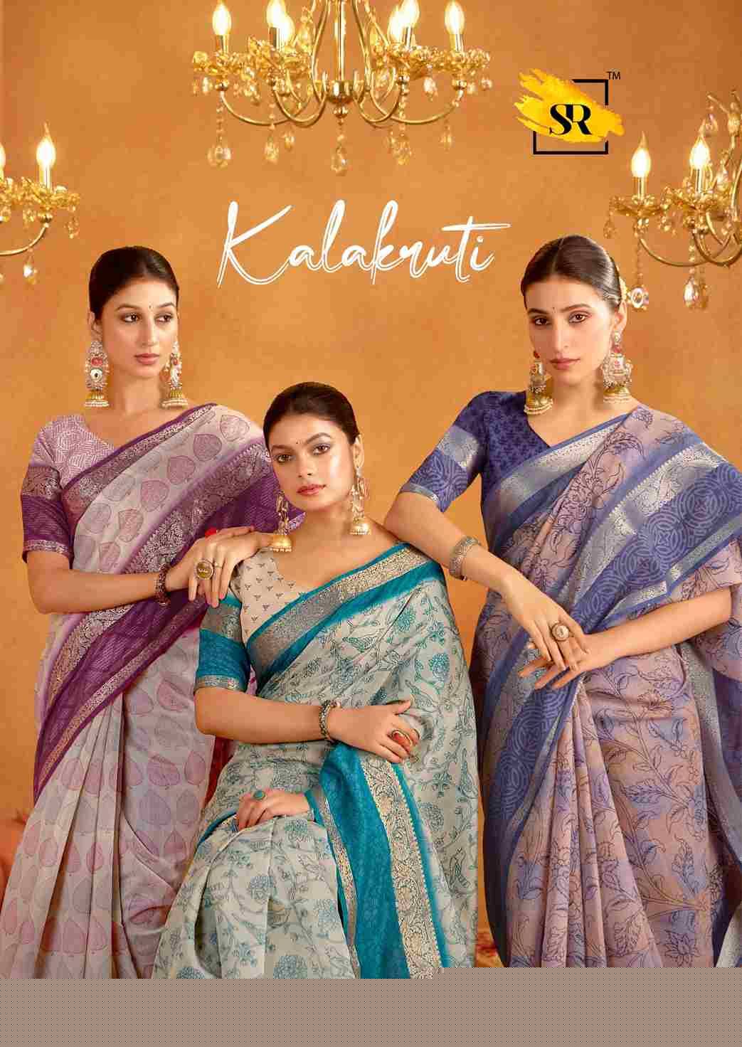 Kalakruti By SR 1001 To 1010 Series Indian Traditional Wear Collection Beautiful Stylish Fancy Colorful Party Wear & Occasional Wear Soft Cotton Sarees At Wholesale Price
