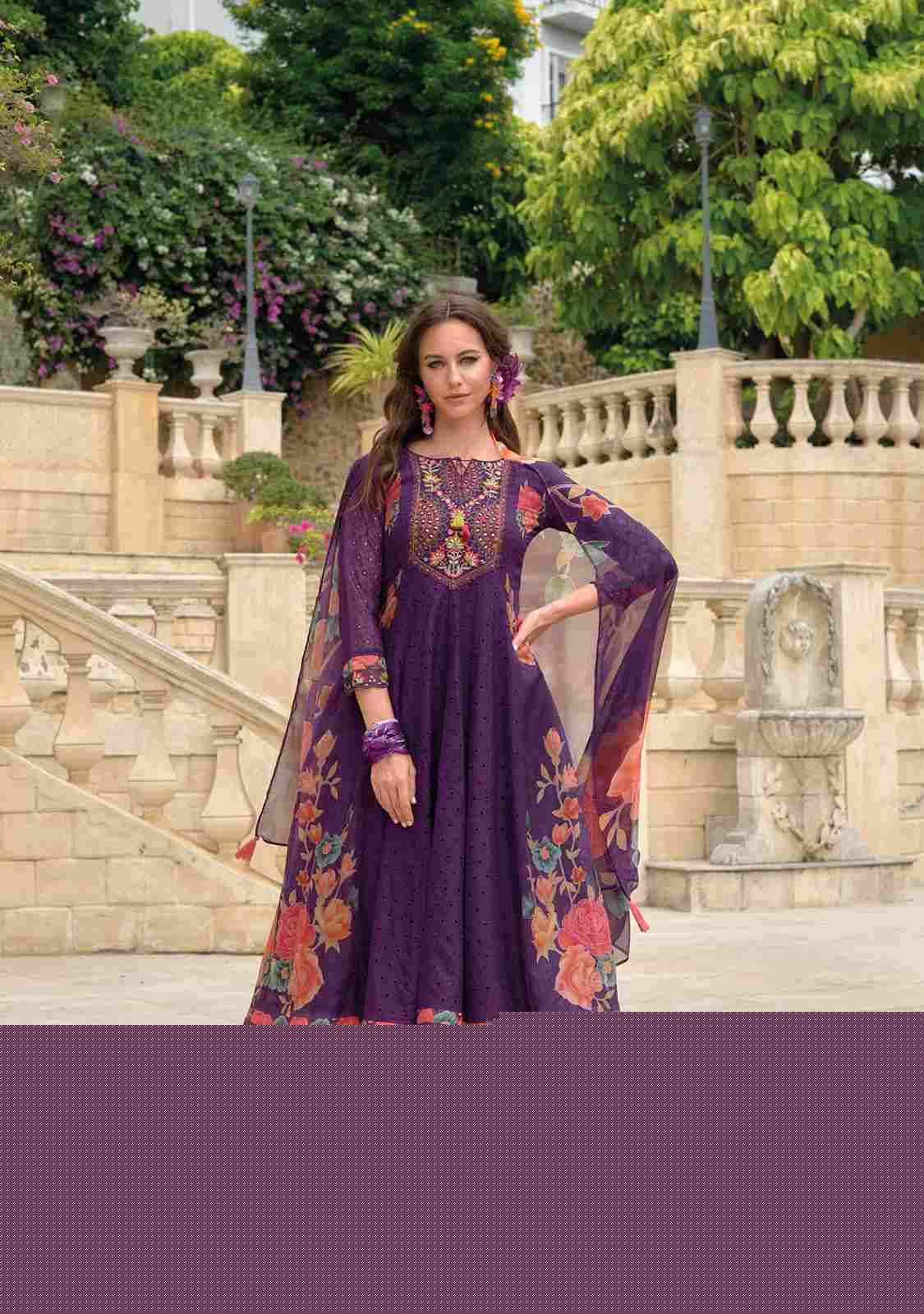 Meraki-24 By Kailee 42771 To 42776 Series Beautiful Stylish Festive Suits Fancy Colorful Casual Wear & Ethnic Wear & Ready To Wear Pure Organza Dresses At Wholesale Price