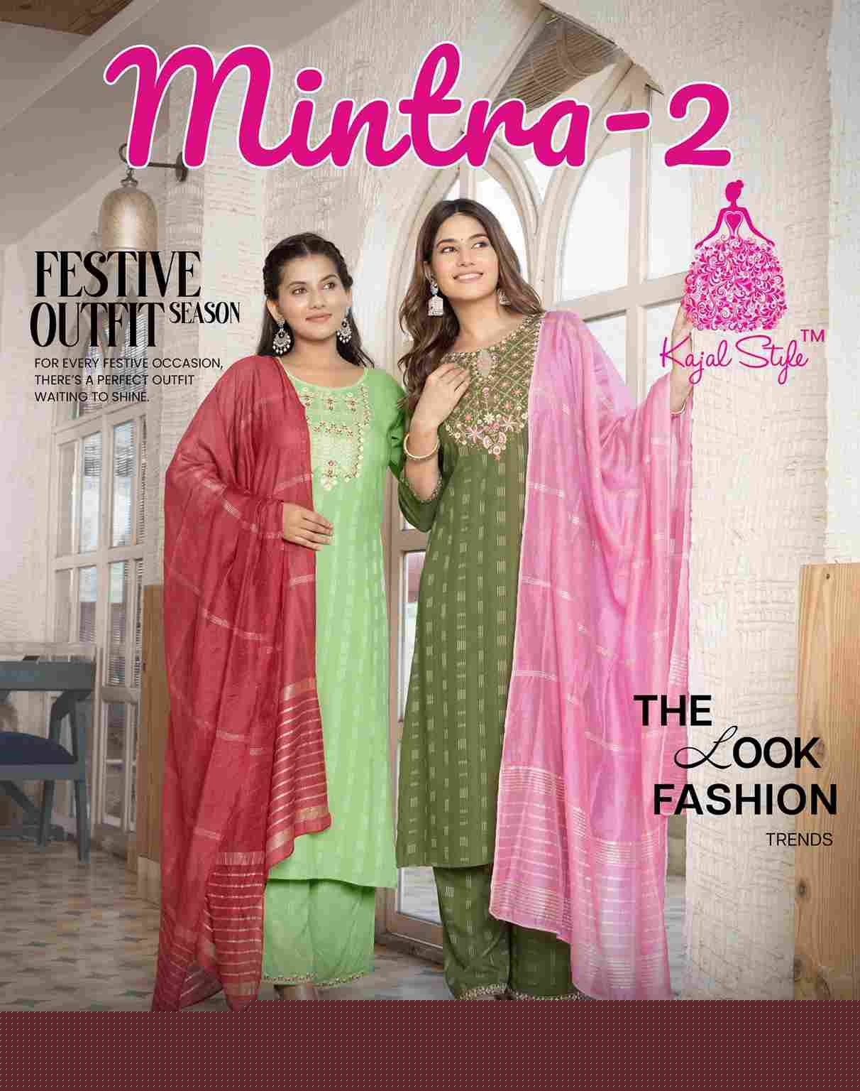 Mintra Vol-2 By Kajal Style 2001 To 2008 Series Beautiful Stylish Festive Suits Fancy Colorful Casual Wear & Ethnic Wear & Ready To Wear Rayon Dresses At Wholesale Price