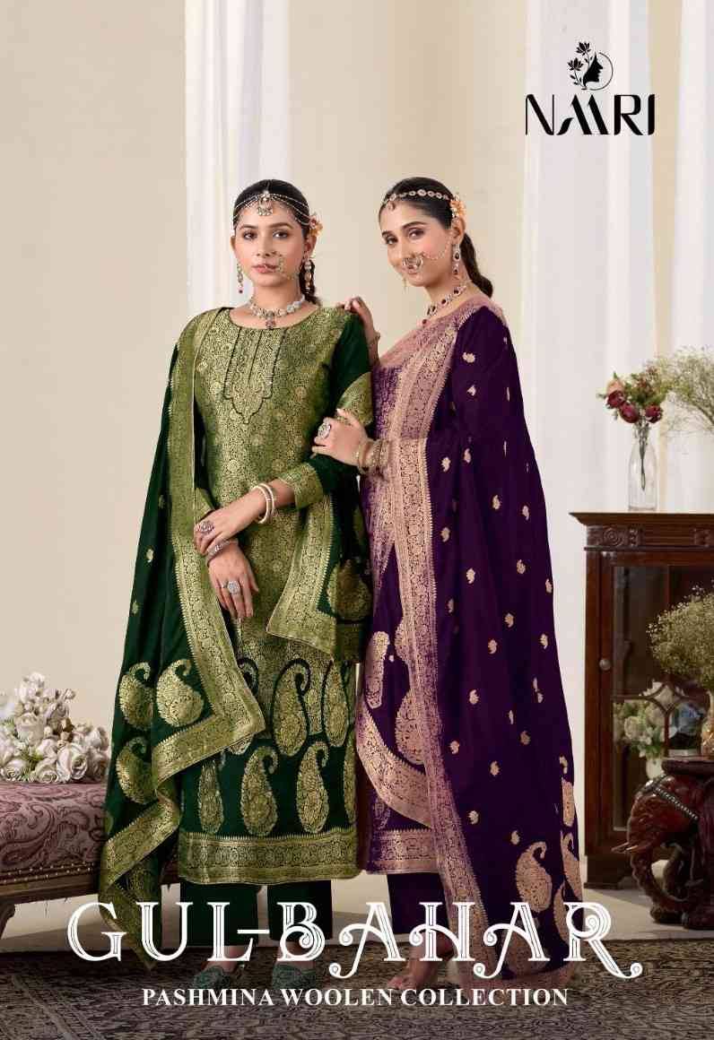 Gul-Bahar By Naari 115001 To 115004 Series Beautiful Festive Suits Stylish Fancy Colorful Casual Wear & Ethnic Wear Viscose Pashmina Jacquard Dresses At Wholesale Price