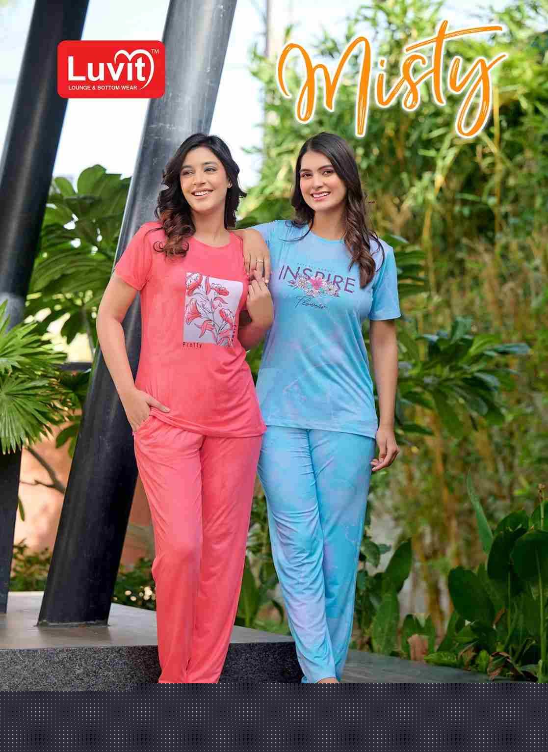 Misty By Luvit 101 To 108 Series Beautiful Stylish Fancy Colorful Casual Wear & Ethnic Wear Fancy Night Suits At Wholesale Price