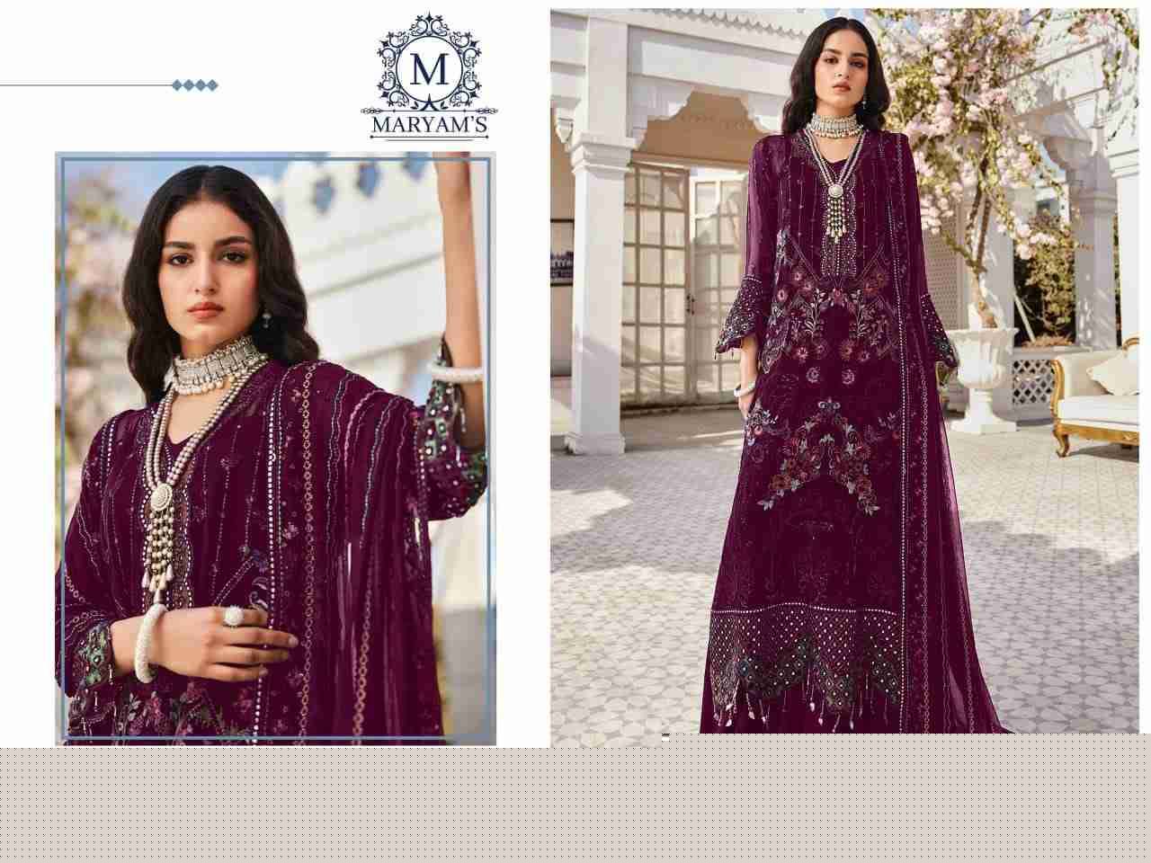 Maryams 156 Colours By Maryams 156-A To 156-D Series Pakistani Suits Beautiful Fancy Colorful Stylish Party Wear & Occasional Wear Georgette Embroidery Dresses At Wholesale Price