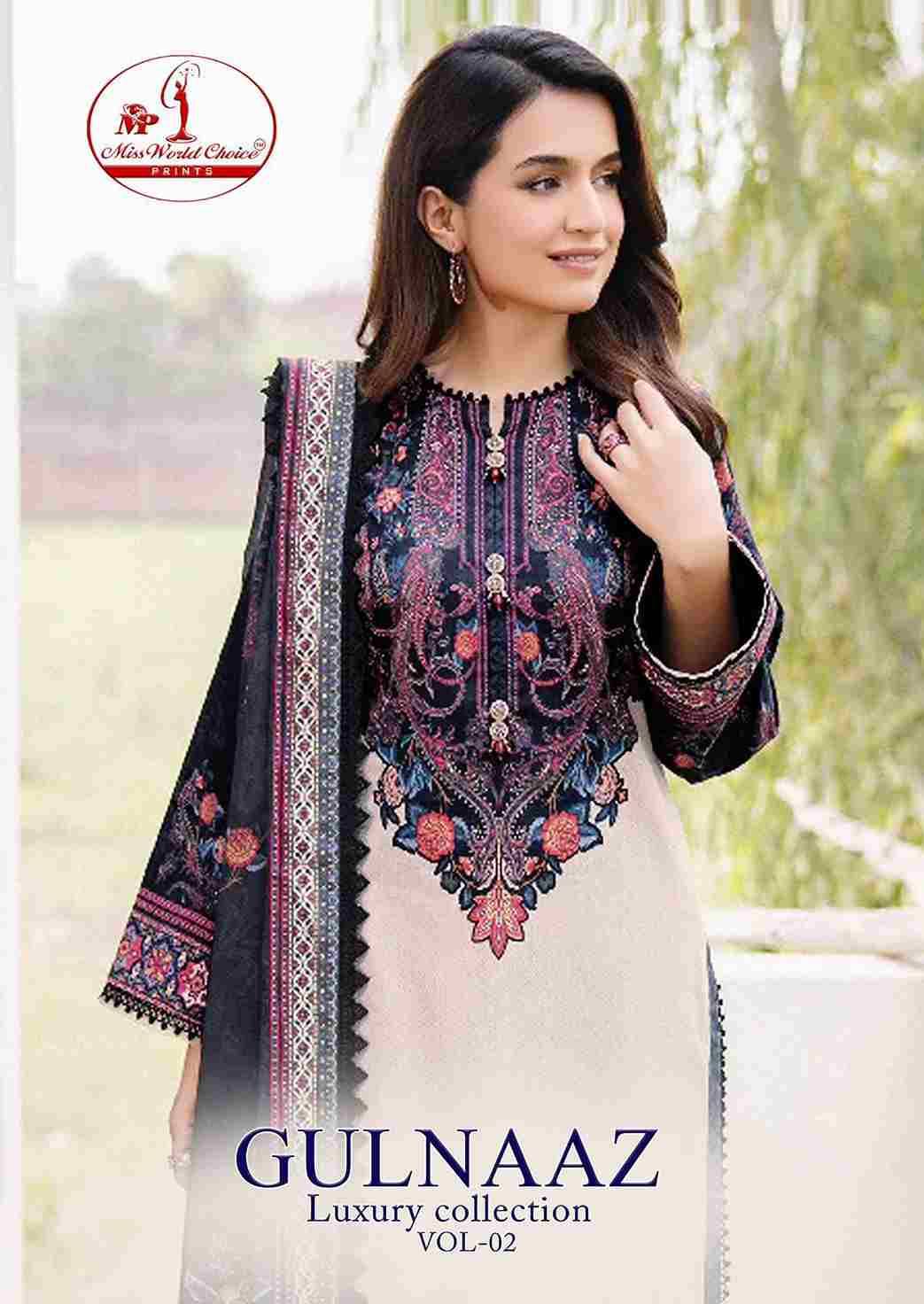 Gulnaaz Vol-2 By Miss World Choice 2001 To 2006 Series Beautiful Festive Suits Colorful Stylish Fancy Casual Wear & Ethnic Wear Pure Cotton Embroidered Dresses At Wholesale Price